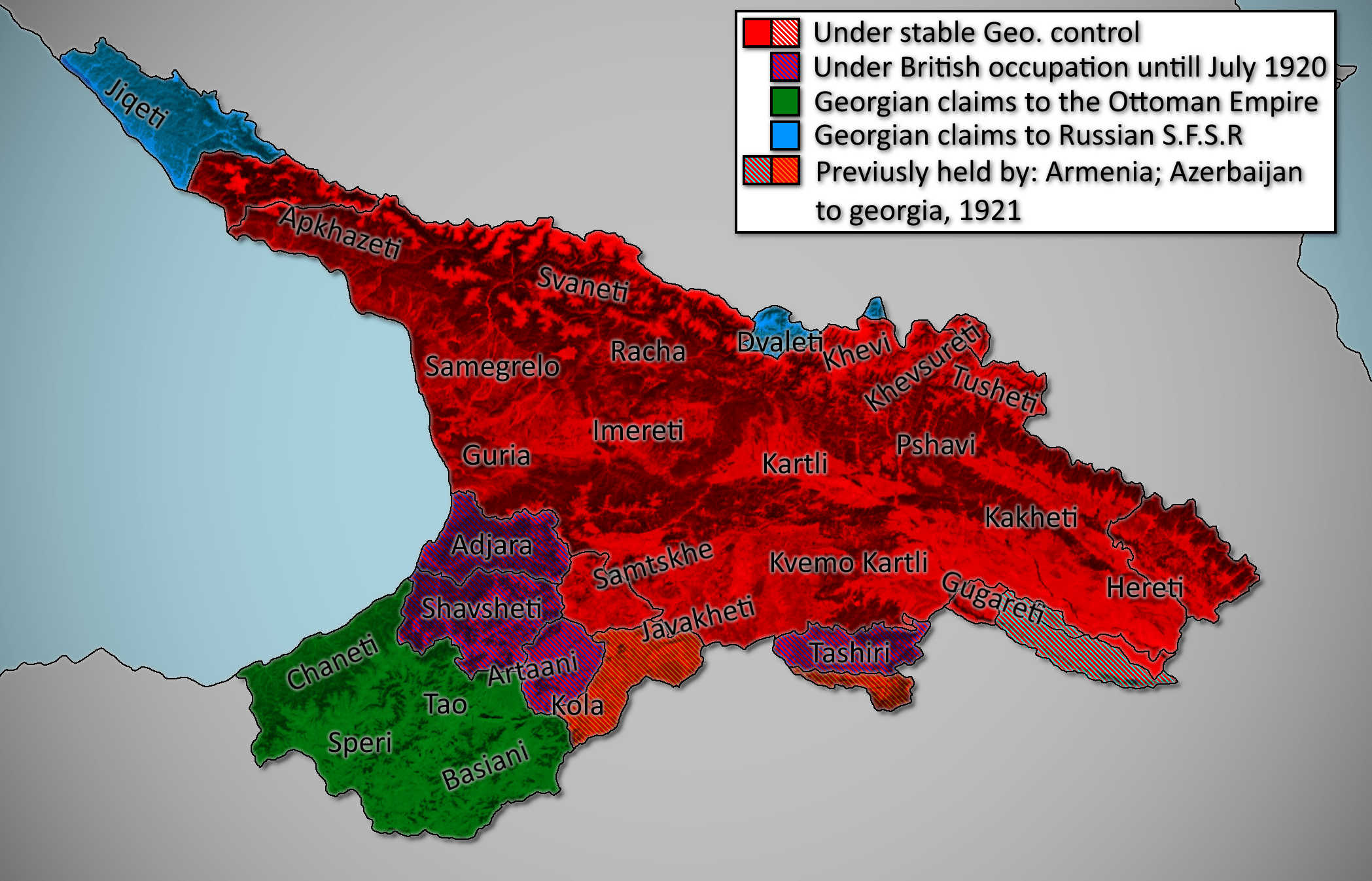 Visualizing the Territory of Before the SovietTurkish Invasion