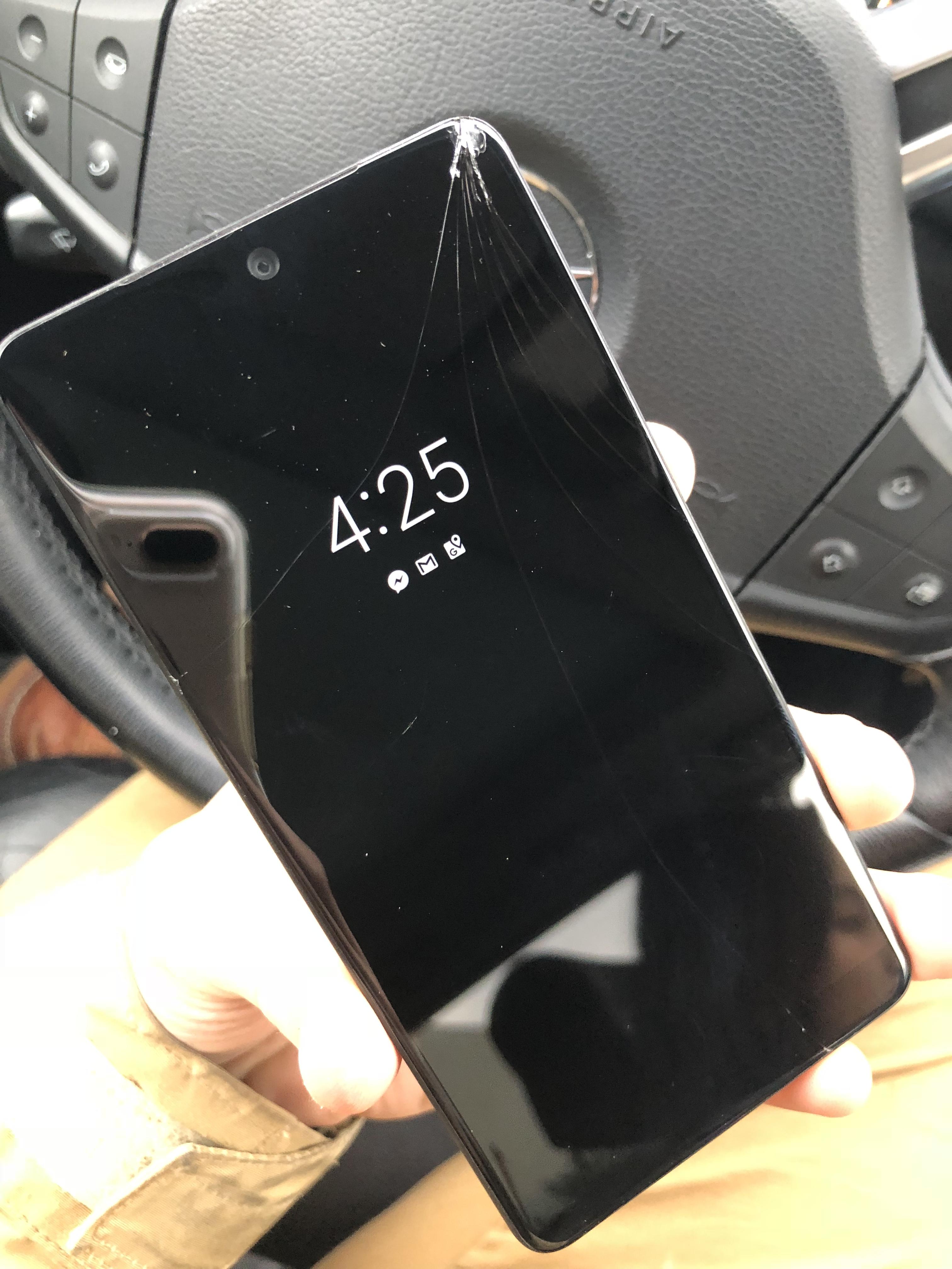 Screen broke ( asurion replacement question essential