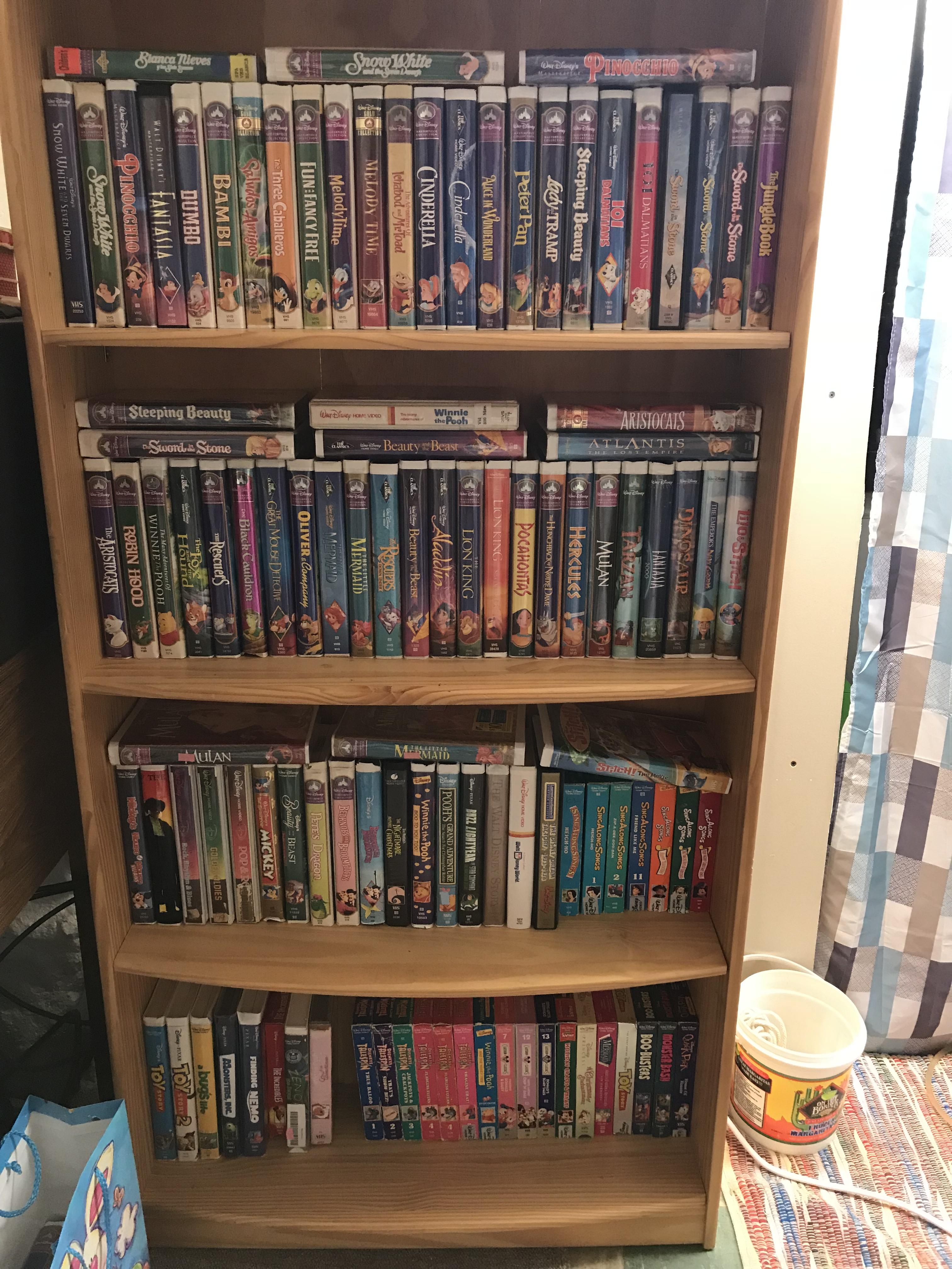 I finally have all my Disney vhs tapes together so I figured I would
