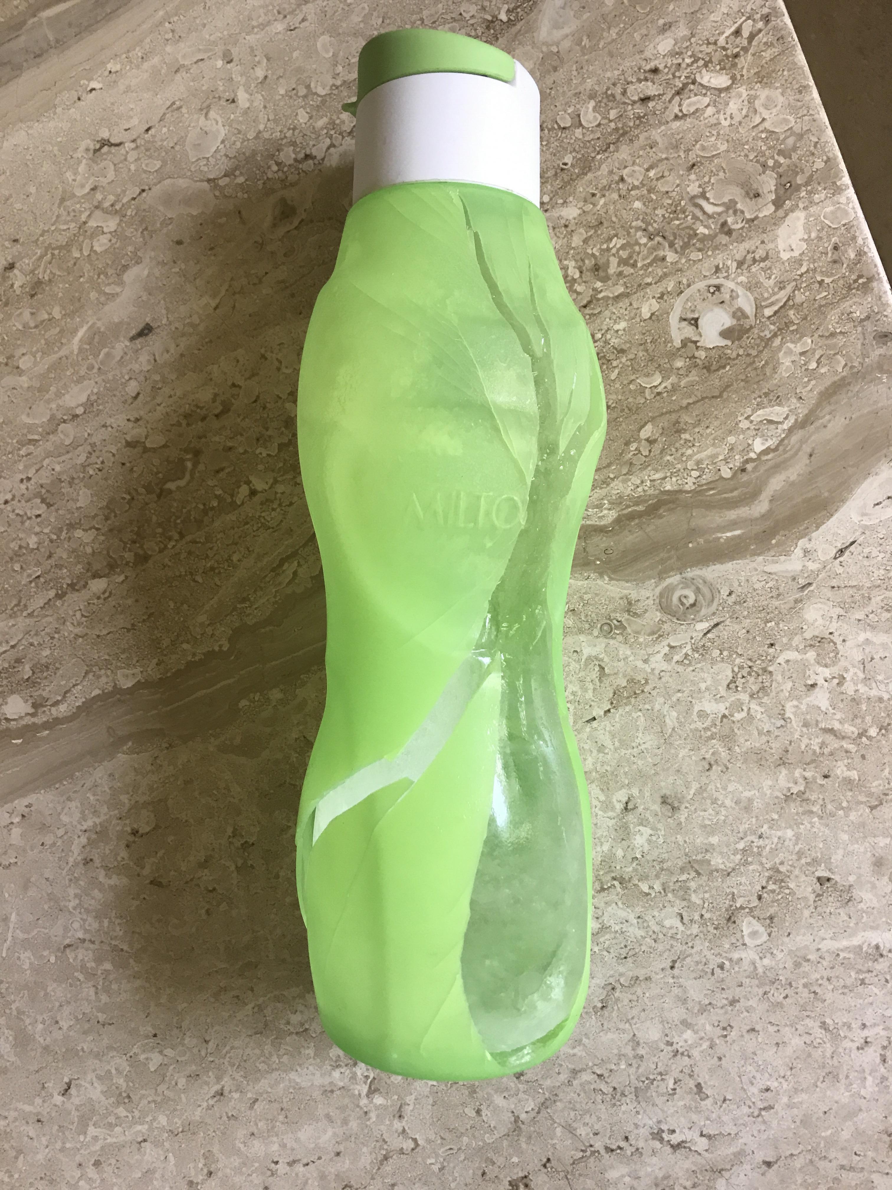 Water bottle in freezer expanded to explode r/mildlyinteresting
