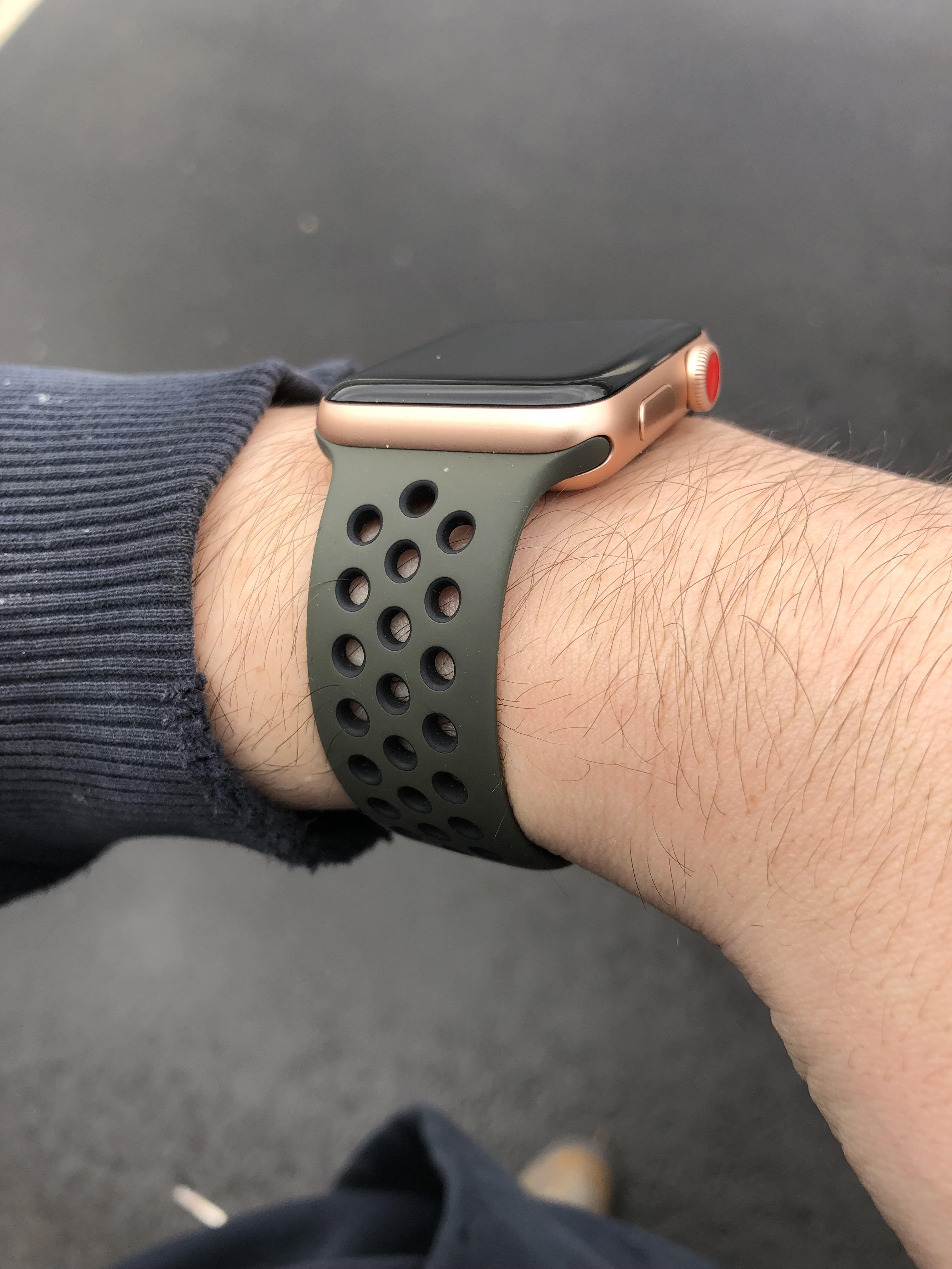Cargo Khaki on Gold r/AppleWatch
