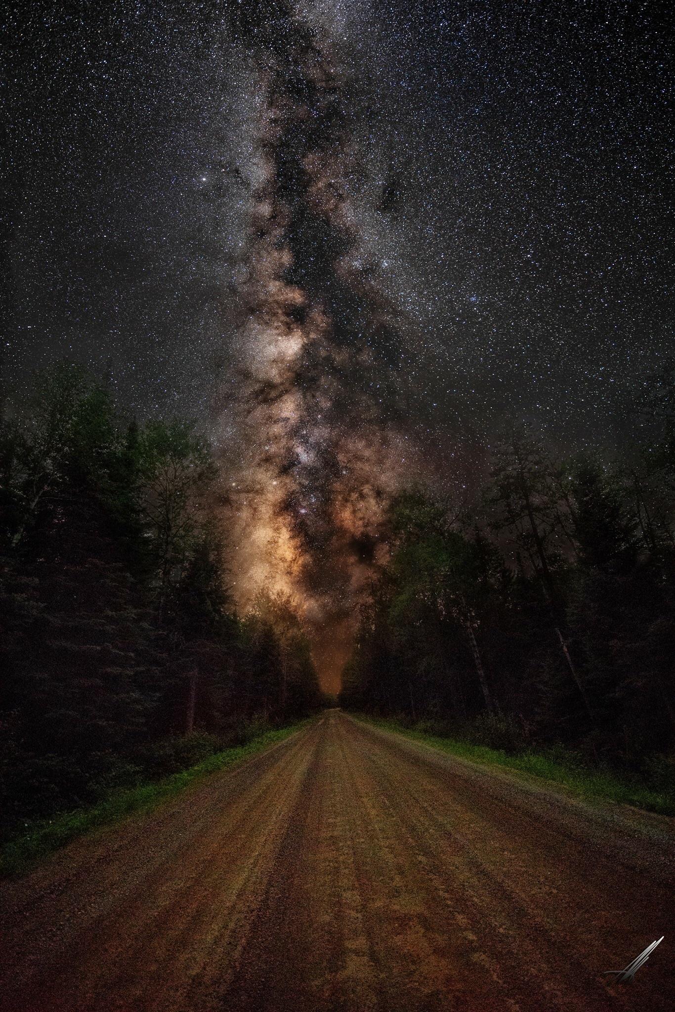 Milky Way and the Tomahawk trail in Babbitt, MN r/minnesota