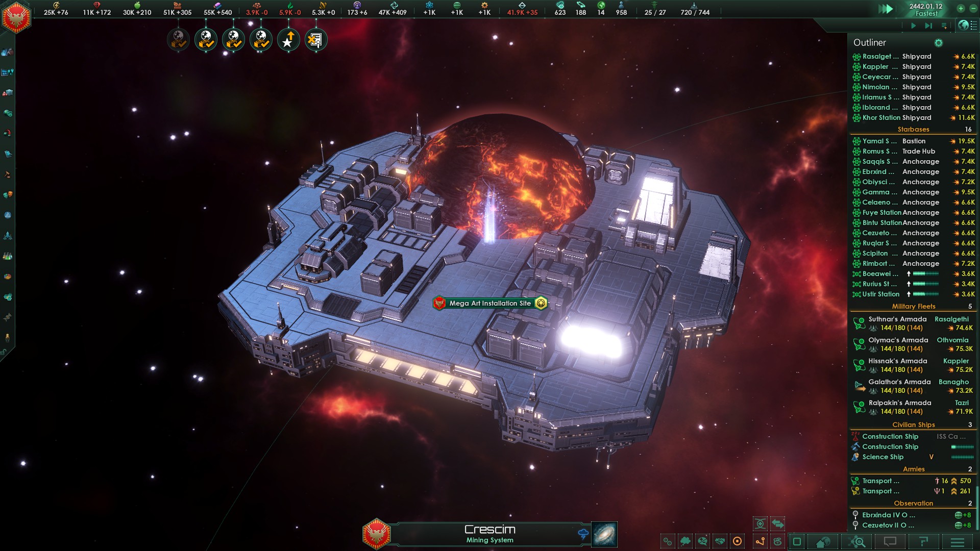 My Art Installation Site decided it wanted to be a Dyson Sphere Stellaris