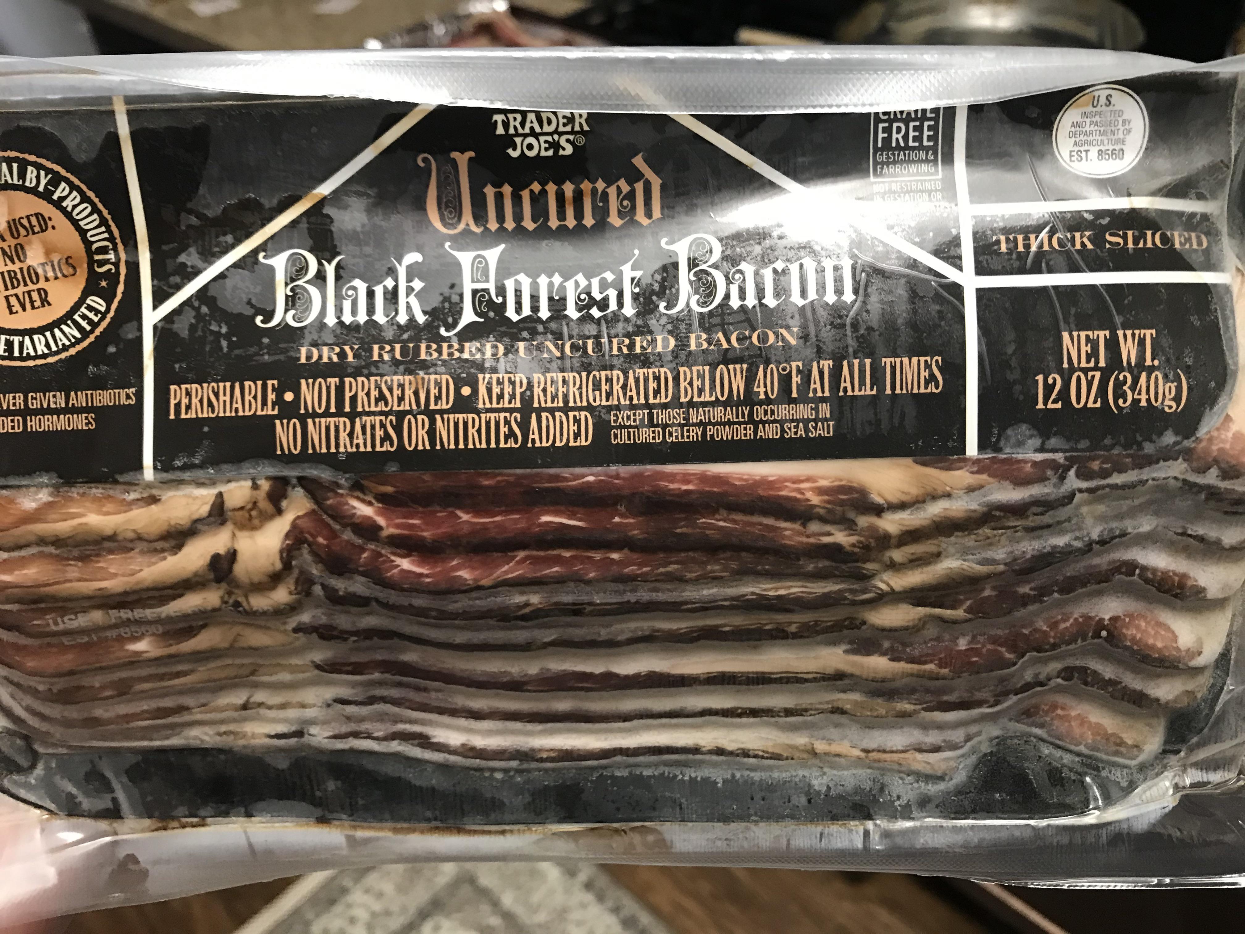Black forest bacon vs regular bacon