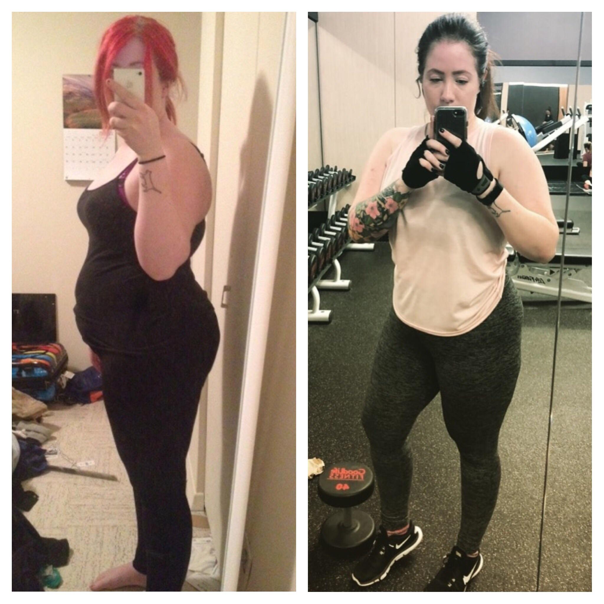 F/26/5'7" [220+lbs 190ish?] Haven't weighed myself in a while, I find