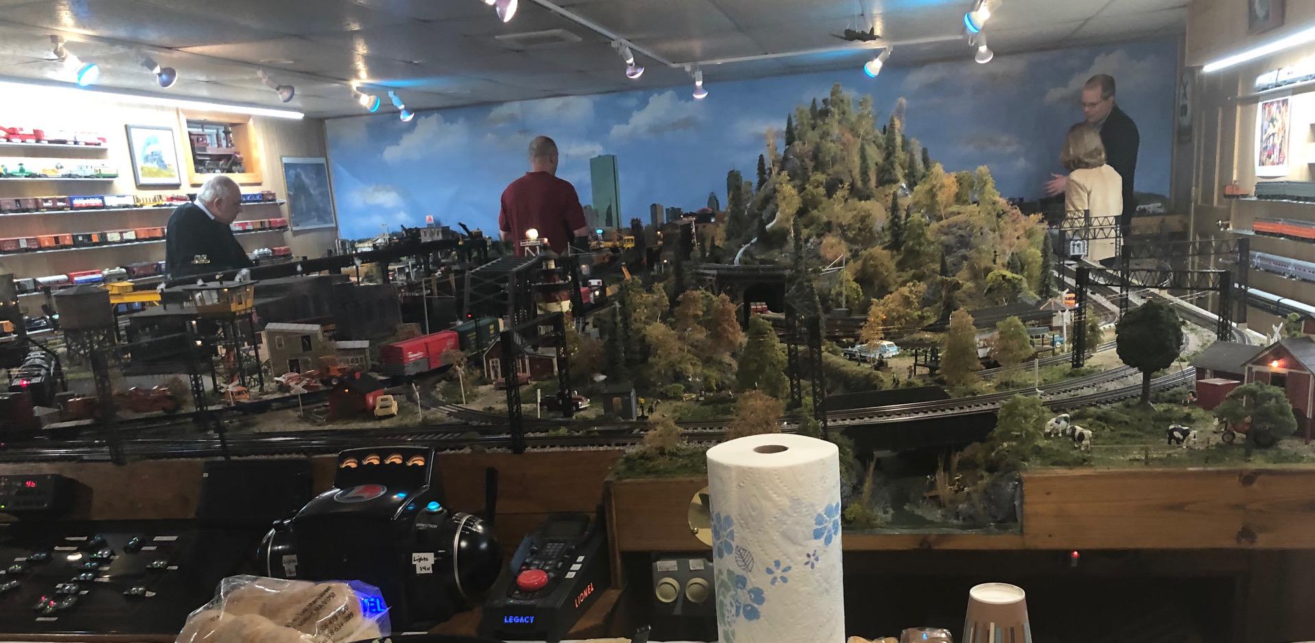 My cousin has an absolutely absurd model train collection in his