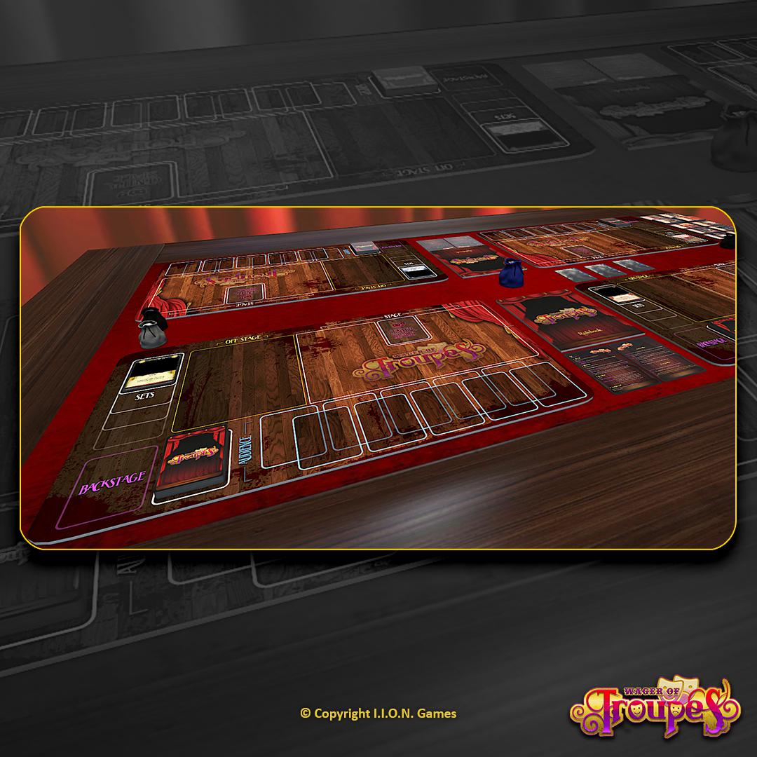 Playtesting on Tabletop Simulator Wager of Troupes TCG Want to be a