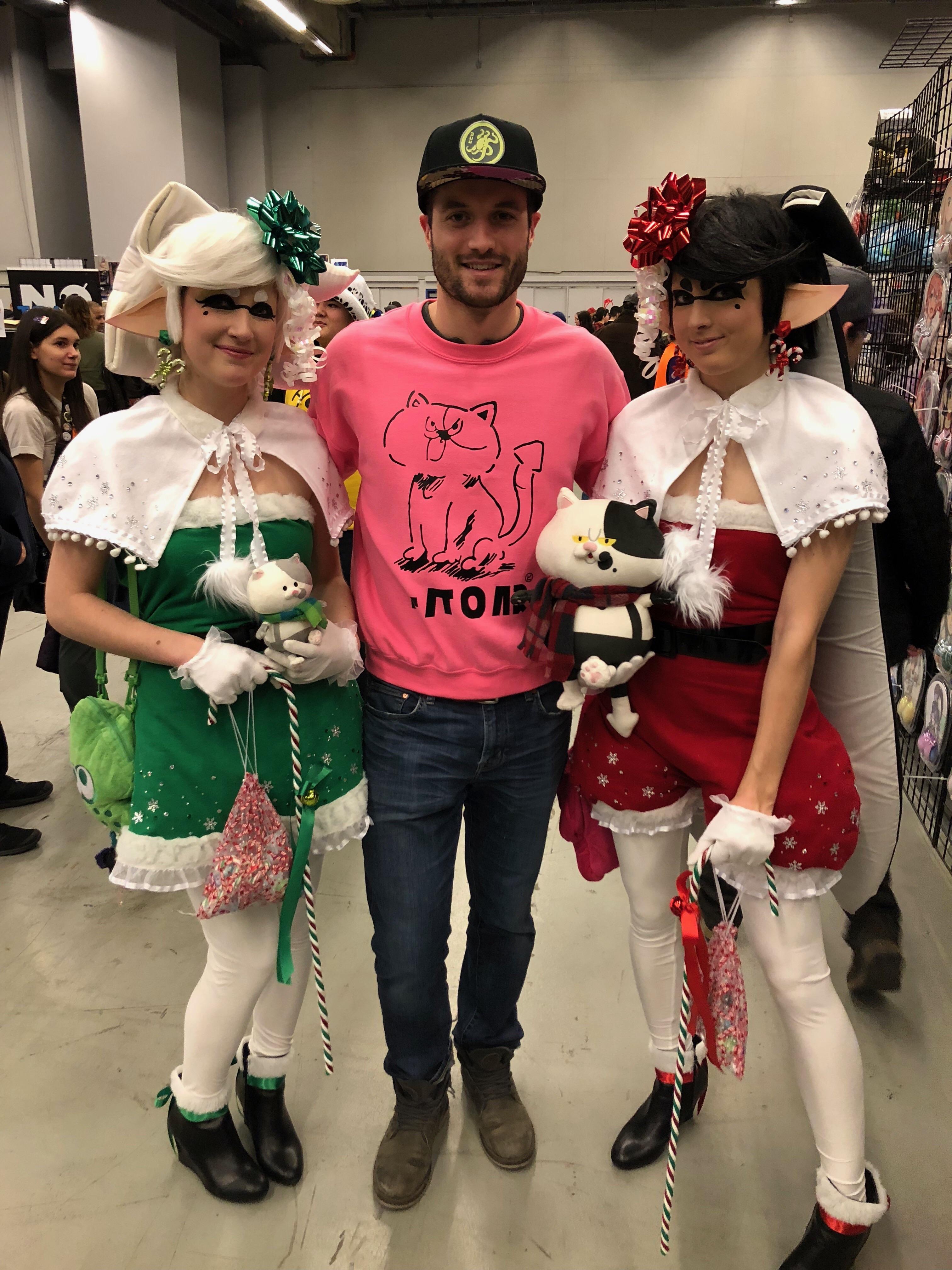 Spotted the Squid Sisters all ready for the Christmas Splatfest at