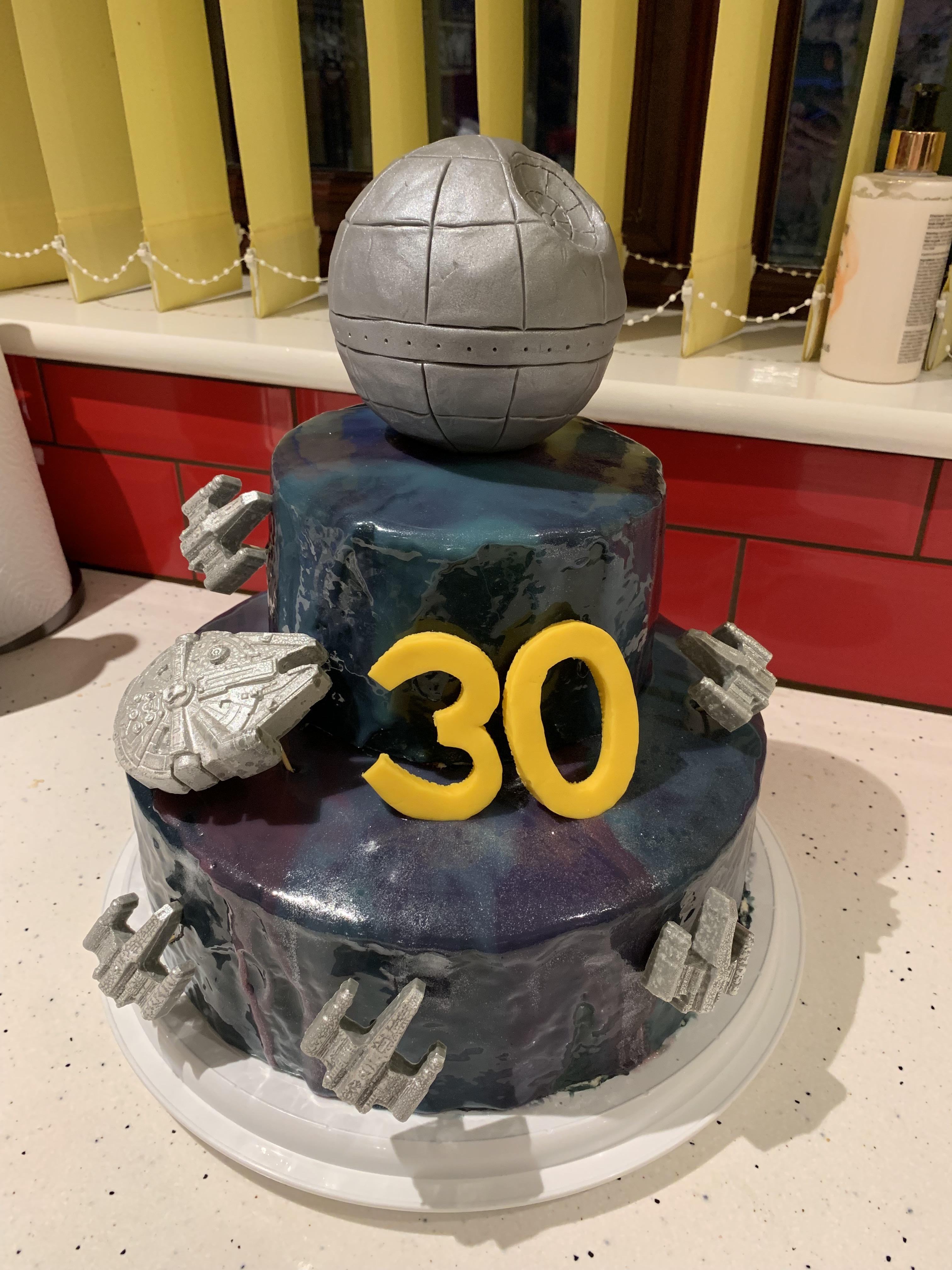 Star Wars cake for a friends 30th StarWars