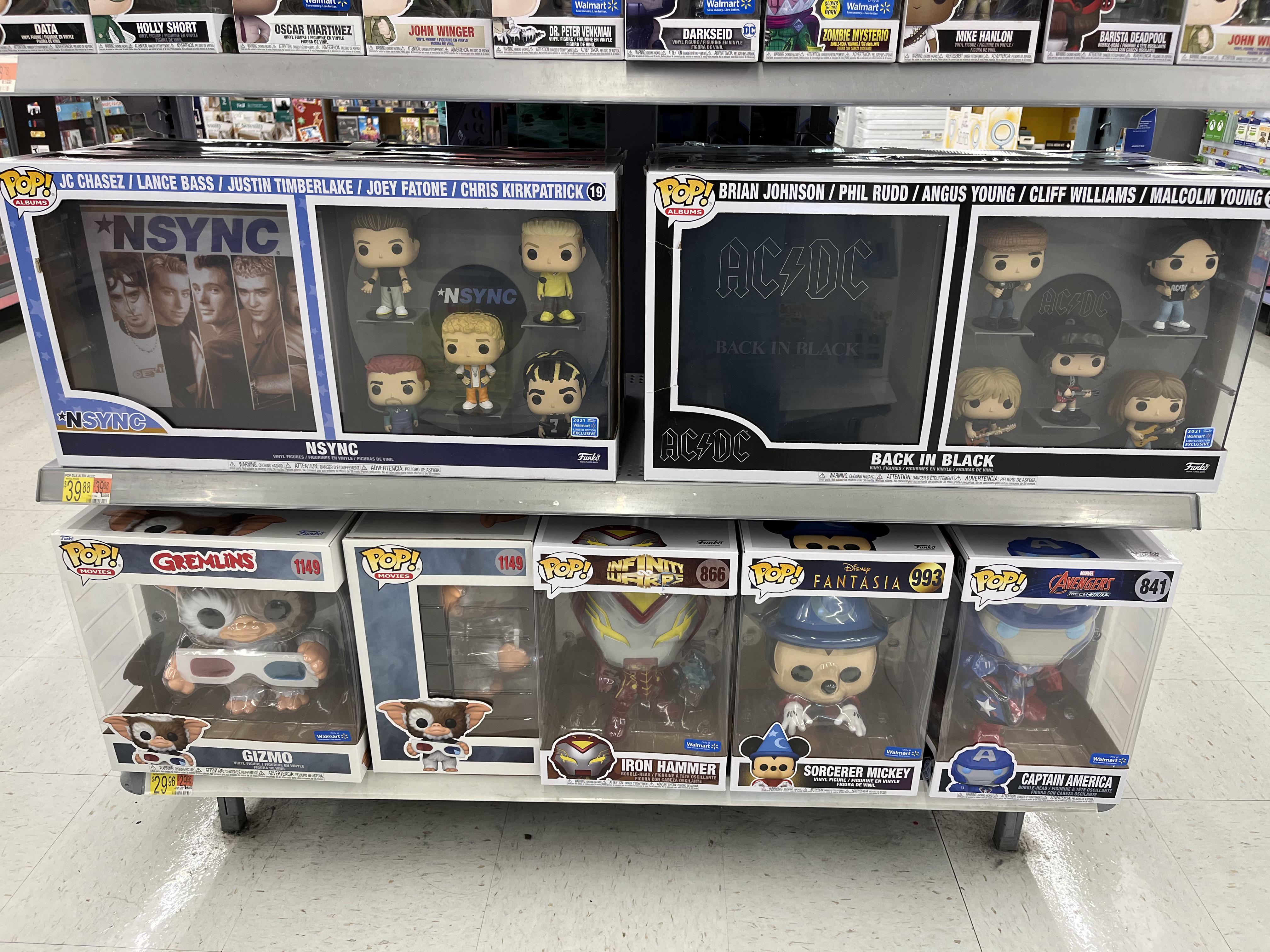 Found the NSYNC & AC/DC pops at my Walmart!!! r/Funko