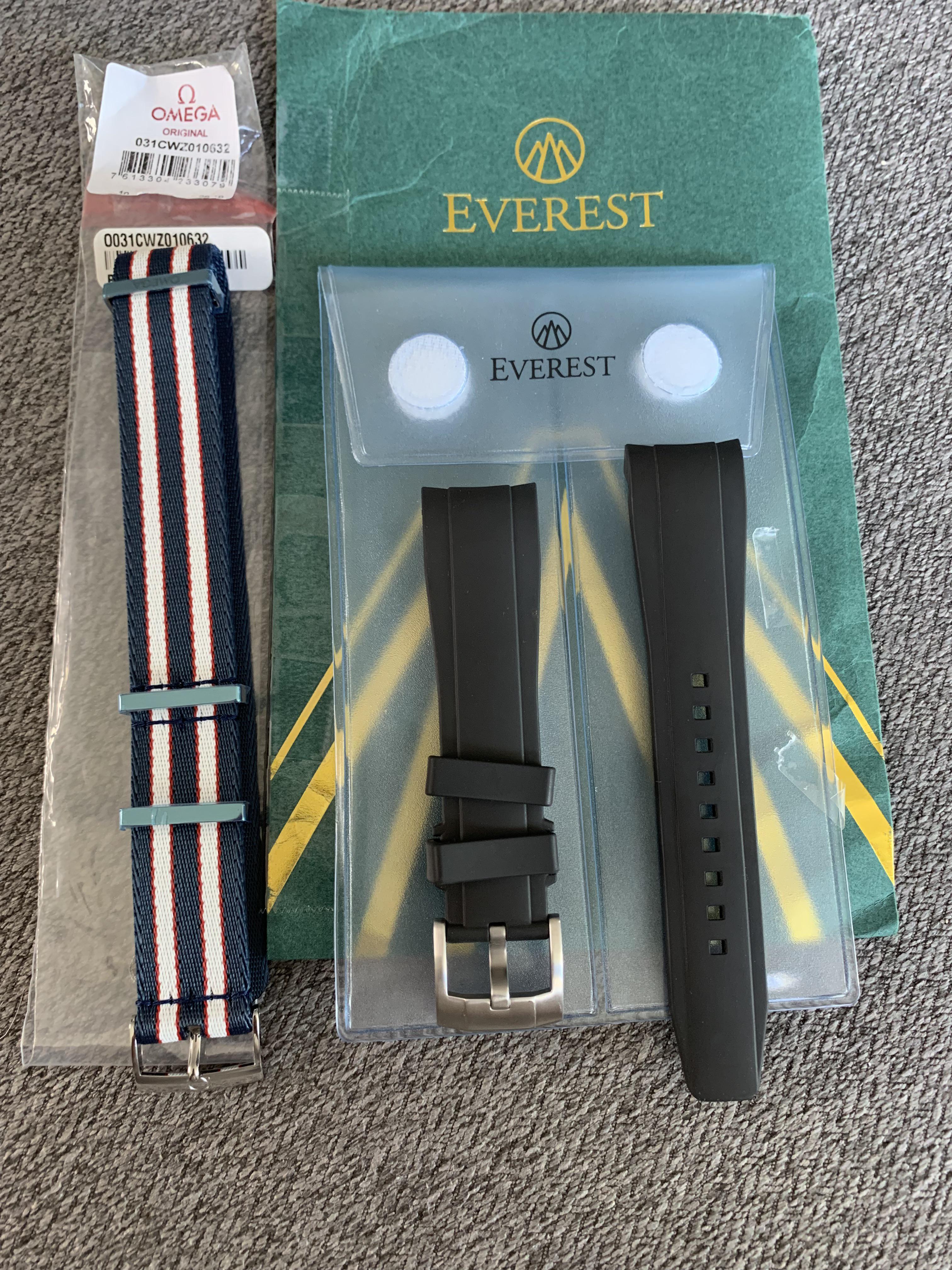 [WTS] Omega Nato strap & Everest black rubber strap r/Watchexchange