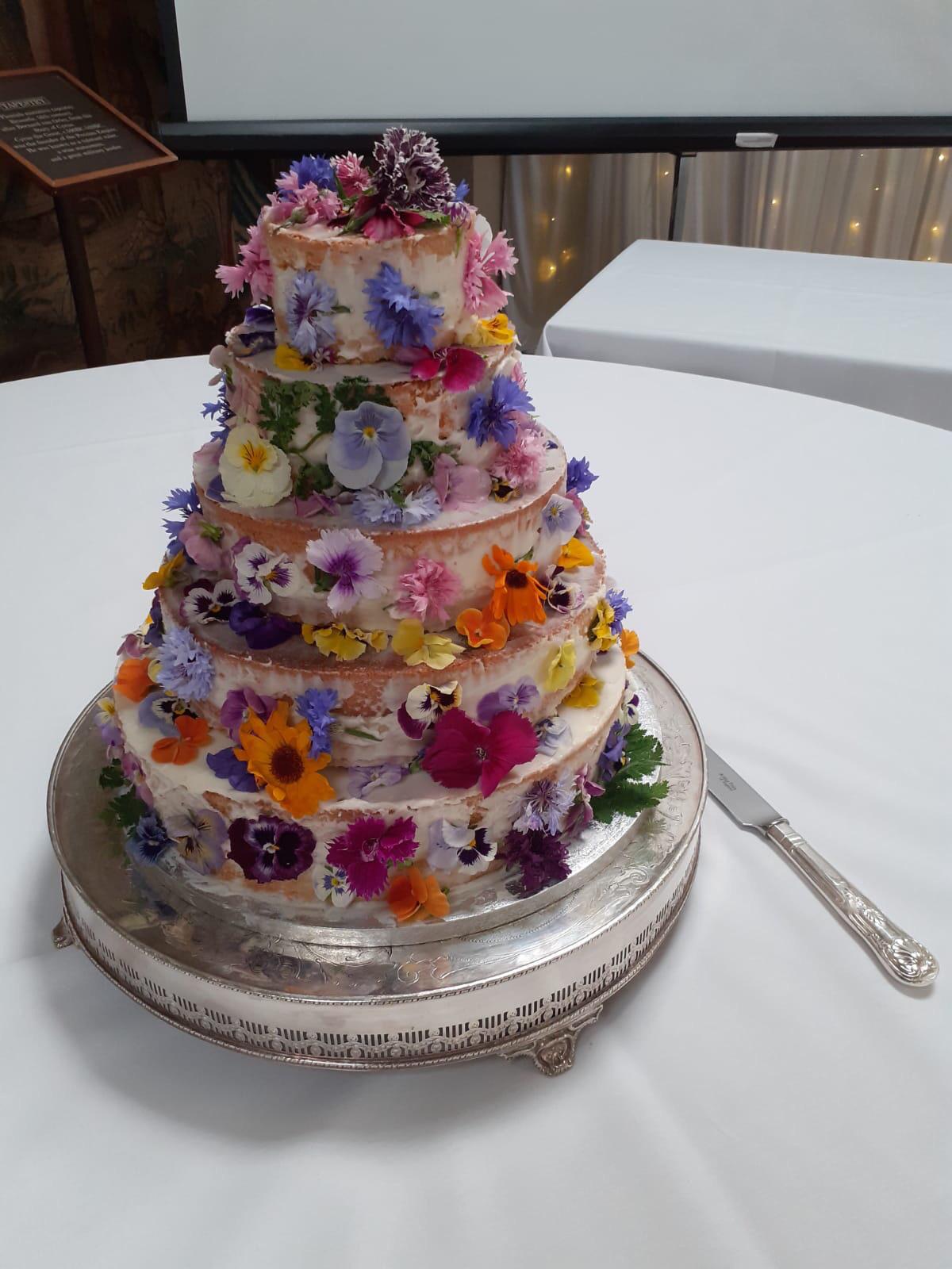 My Waitrose + edible flower cake from wedding last week. Surprisingly