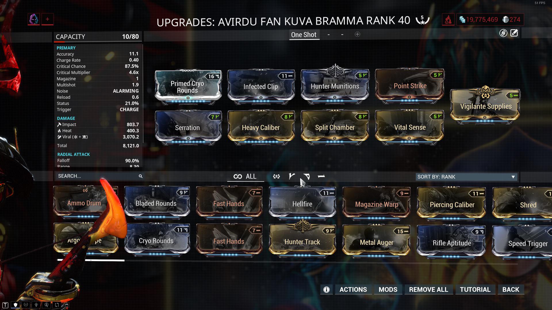 What’s best on kuva bramma 2 90 or 2 60 60 elemental mods? Also heavy caliber or vigilante