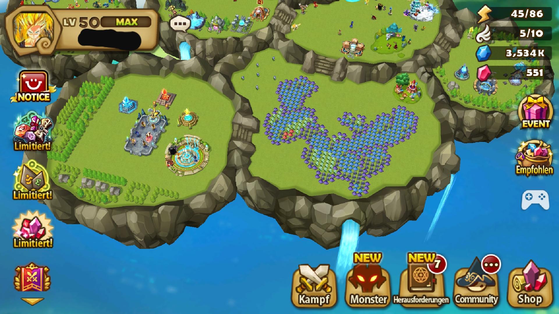 Summoners War Island Design Template
