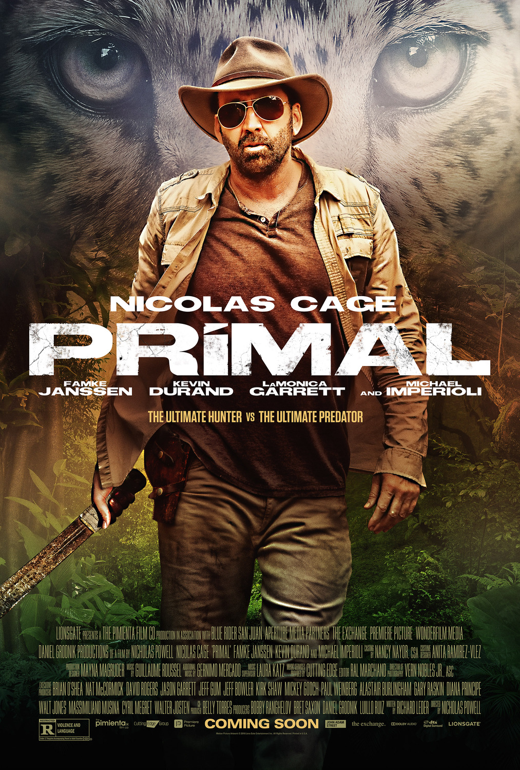 First Poster for Nicolas Cage's 'Primal' About a biggame hunter