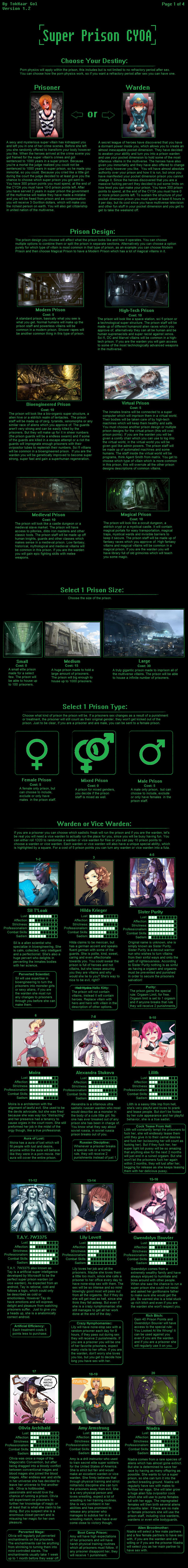 Super Prison (CYOA by JokuSSJ on DeviantArt