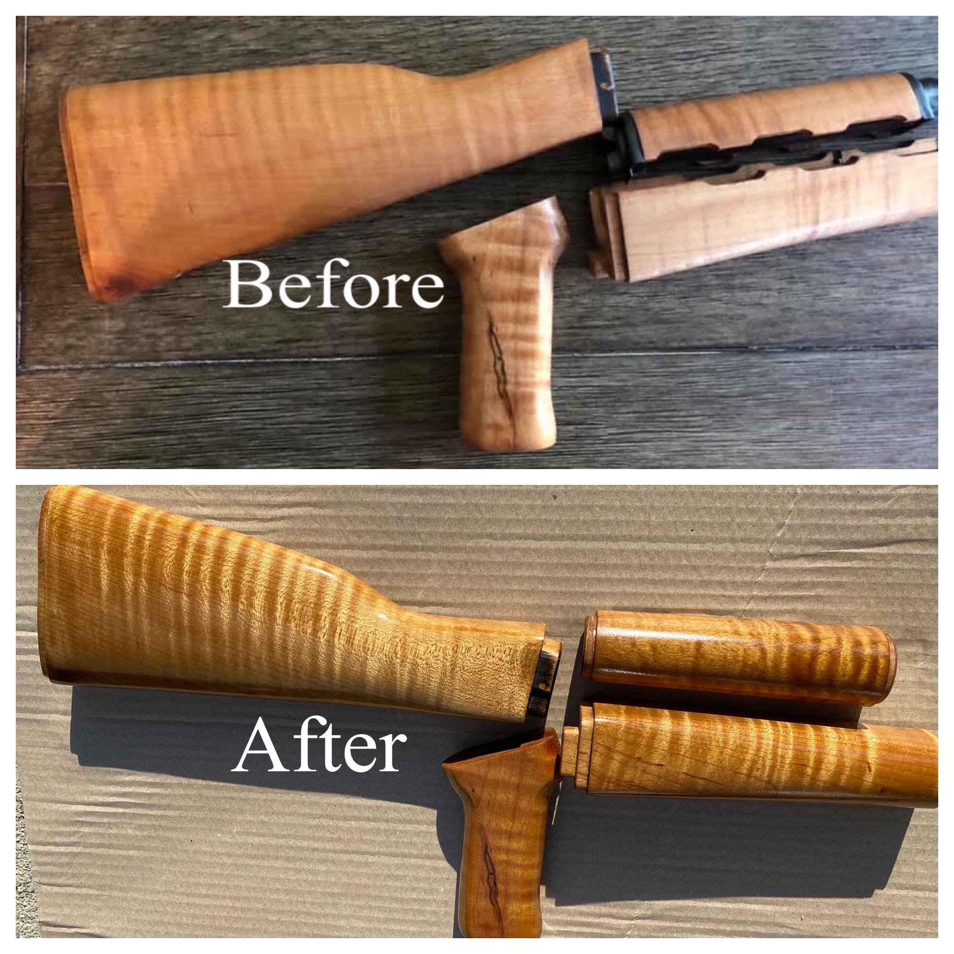 Another Zastava M70 maple set refinished r/zastavaarms101