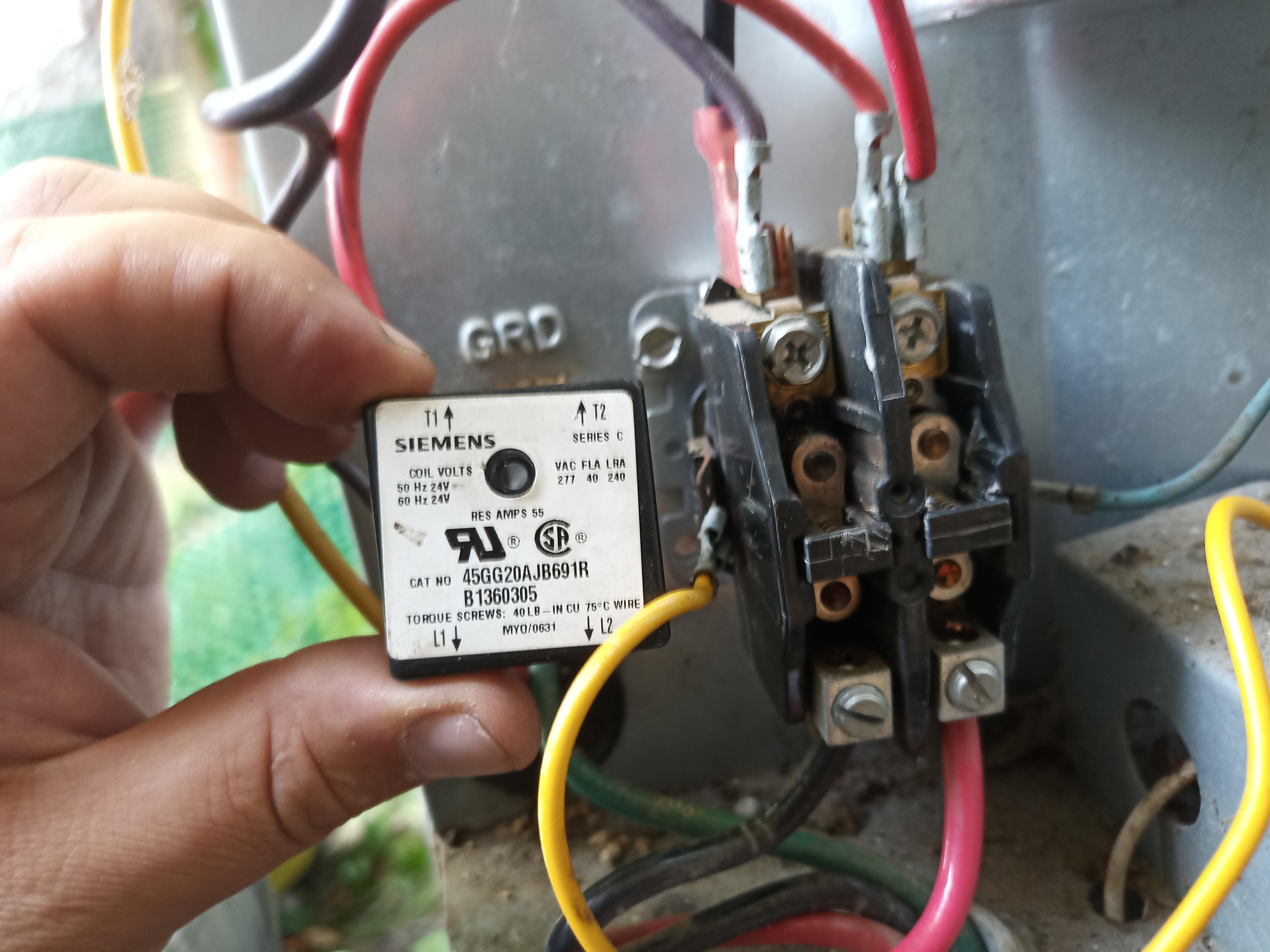 Does Contactor/Relay have to be exact match when replacing?? Contacts