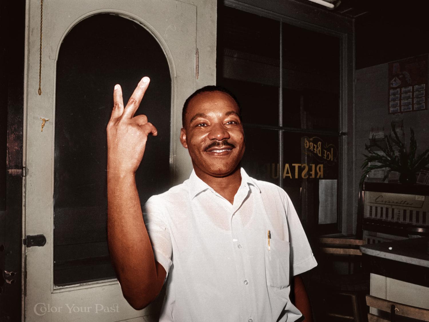 Martin Luther King Jr In Color Smiling