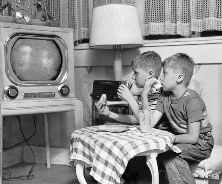 Eating in front of the television set became a way of life for many