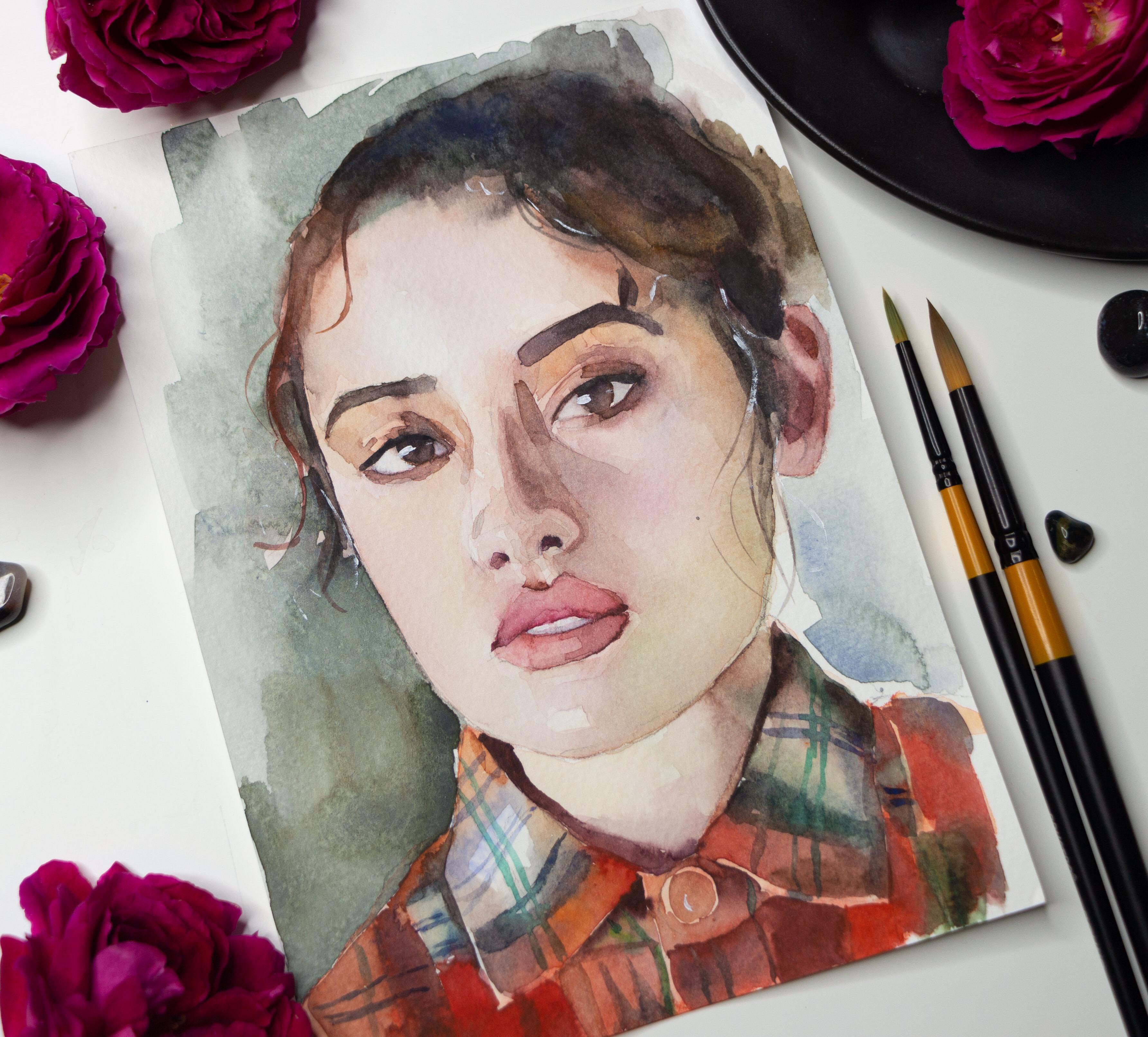 Watercolor on paper r/drawing