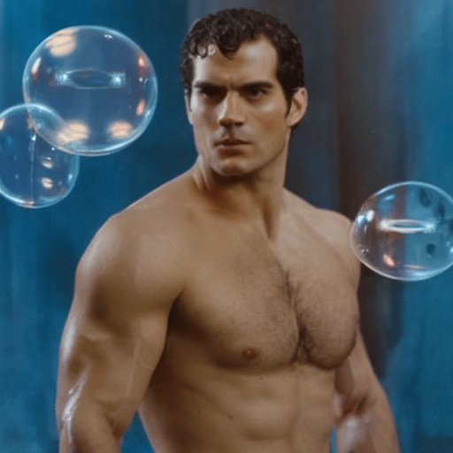 A fan made portrait of Henry Cavill by AI SD : HenryCavill