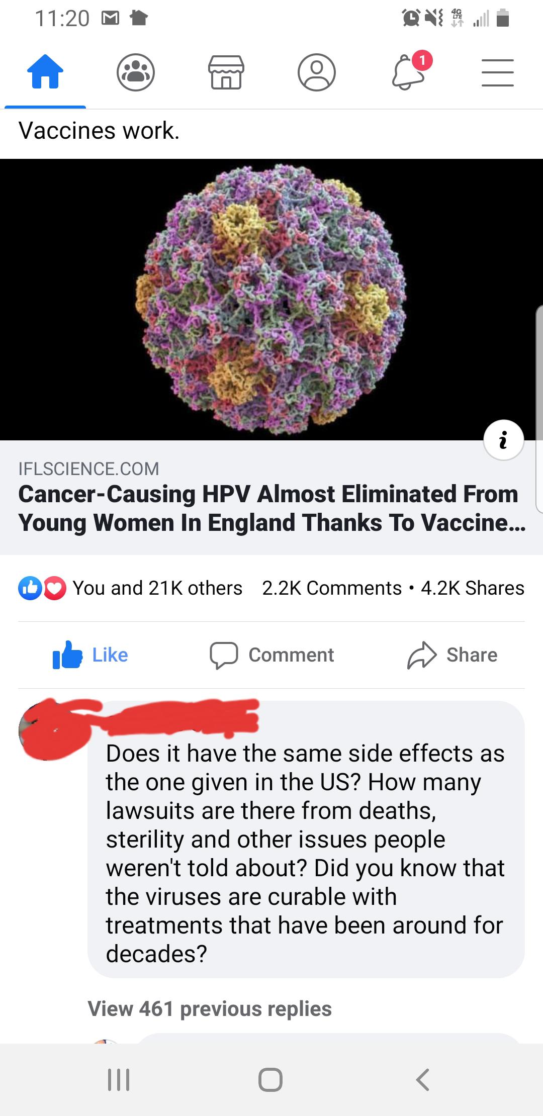 That's great that HPV has almost been eradicated in the UK
