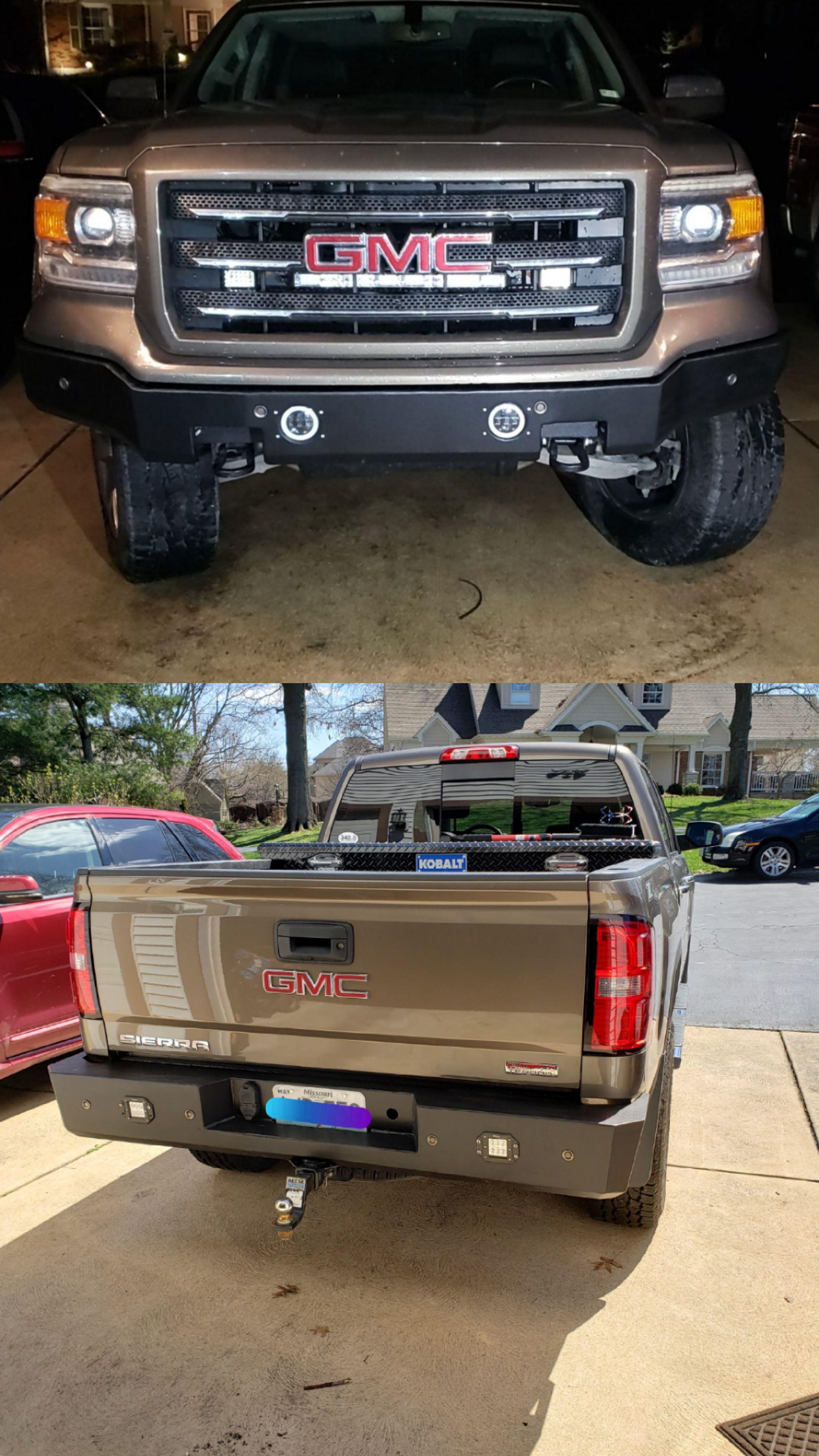 Saw the other guy's custom bumper, so here are the ones I built for my
