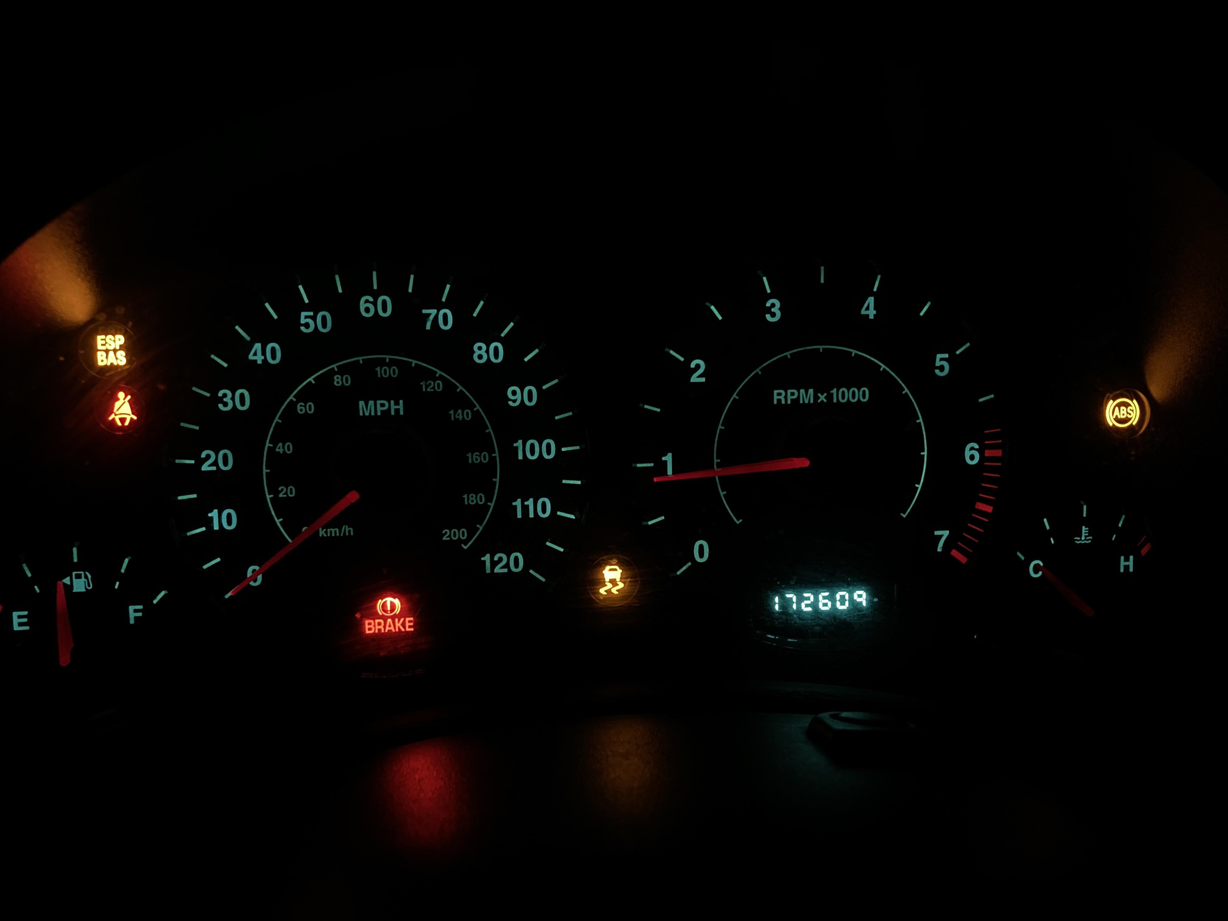 All brake lights on. Can someone help me know what this means? All of
