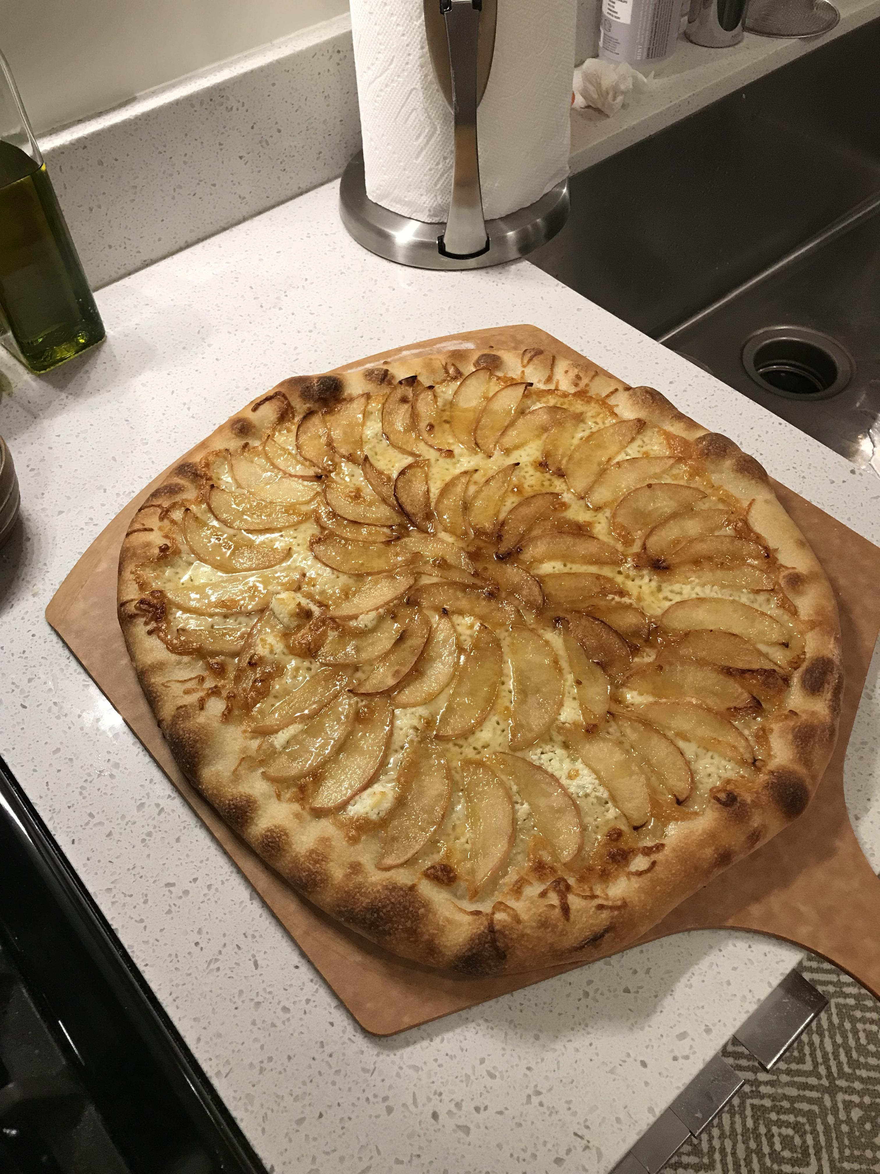 About a year ago on here I posted a 4 cheese and apple pizza I made