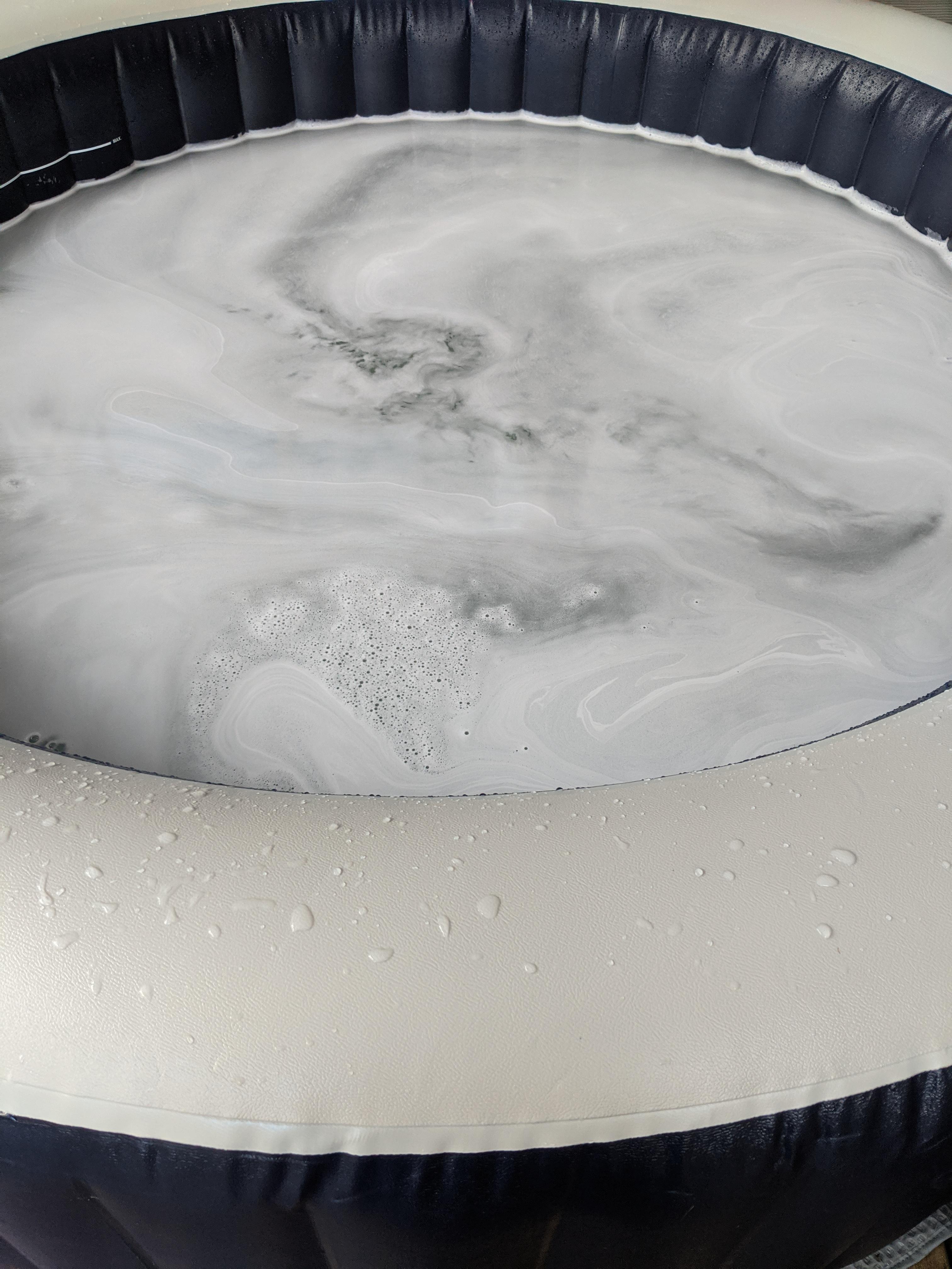 Help please !! New hot tub, two days old. Have been chlorinating as per