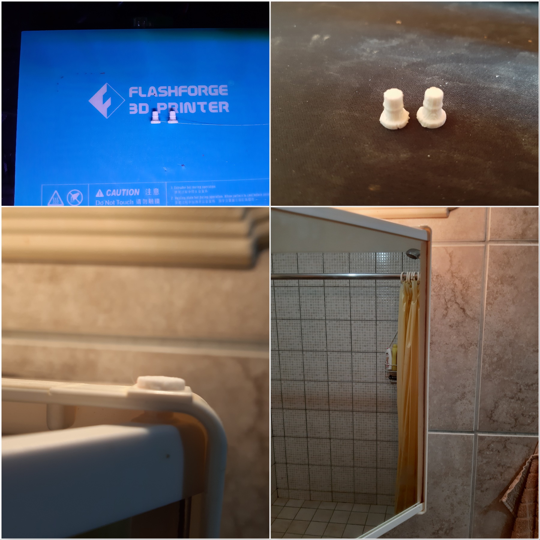 Quick and dirty bathroom mirror fix within 15minutes during my morning