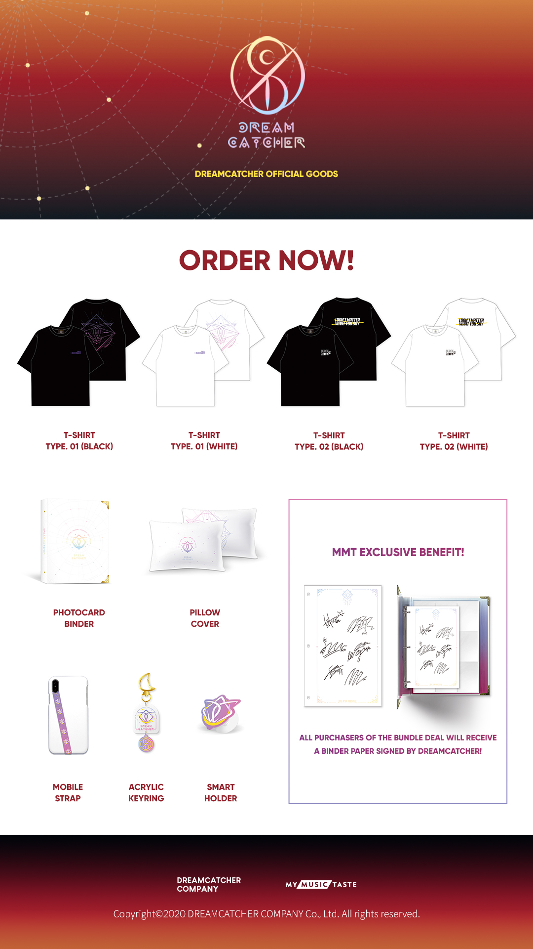 Dreamcatcher Official Merchandise Now Available for Preorder on