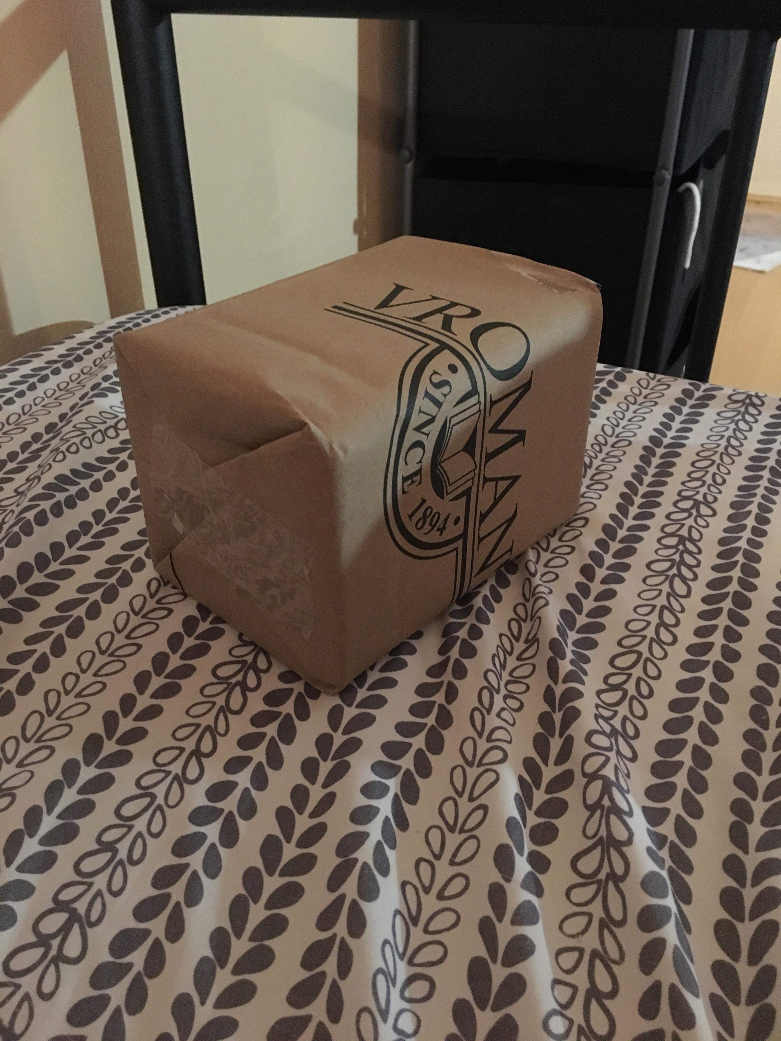 I felt really good about reusing a bag to wrap a gift, but I realized I