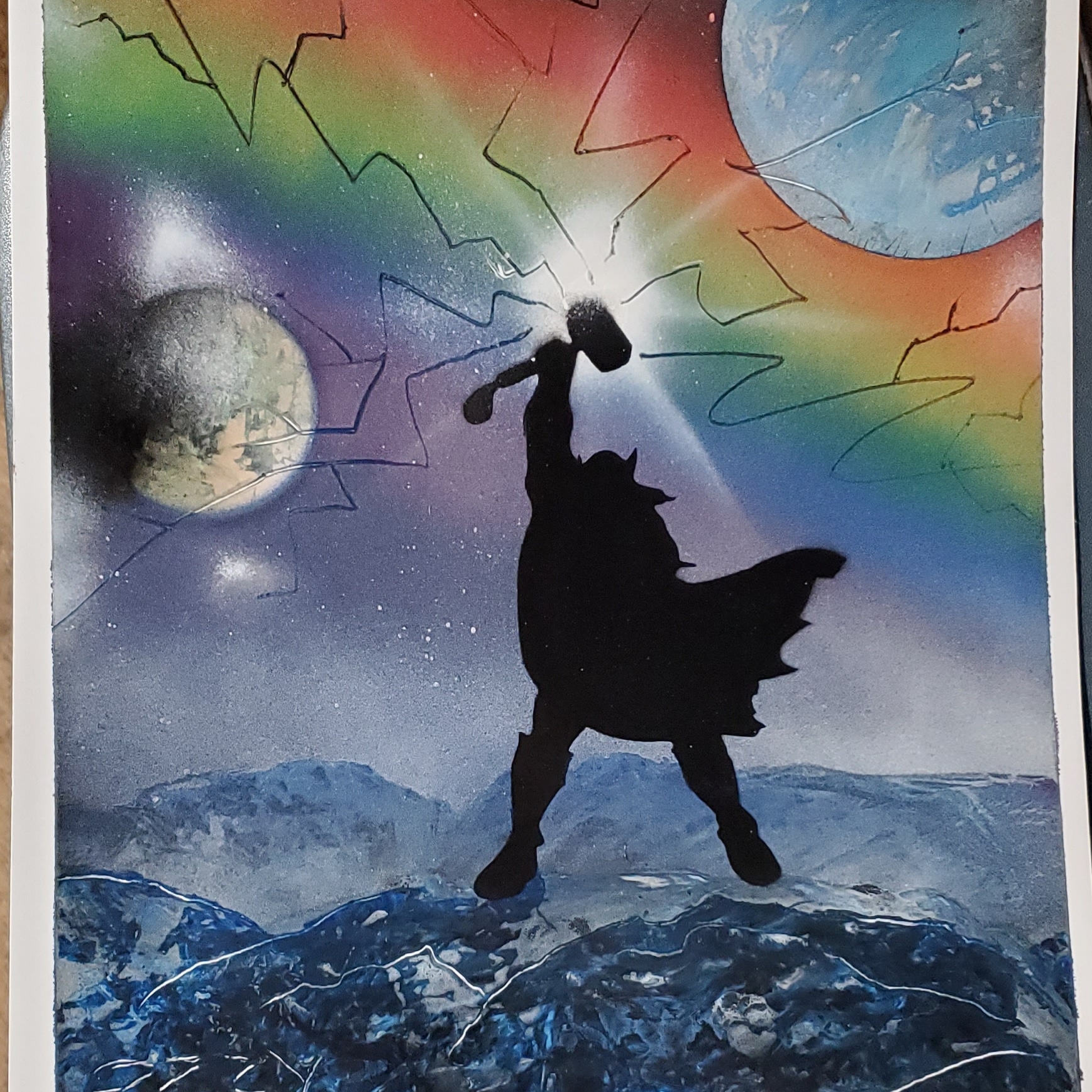 Thor Rainbow bridge. (My lightning didn't work out right.) r/Aerosotle