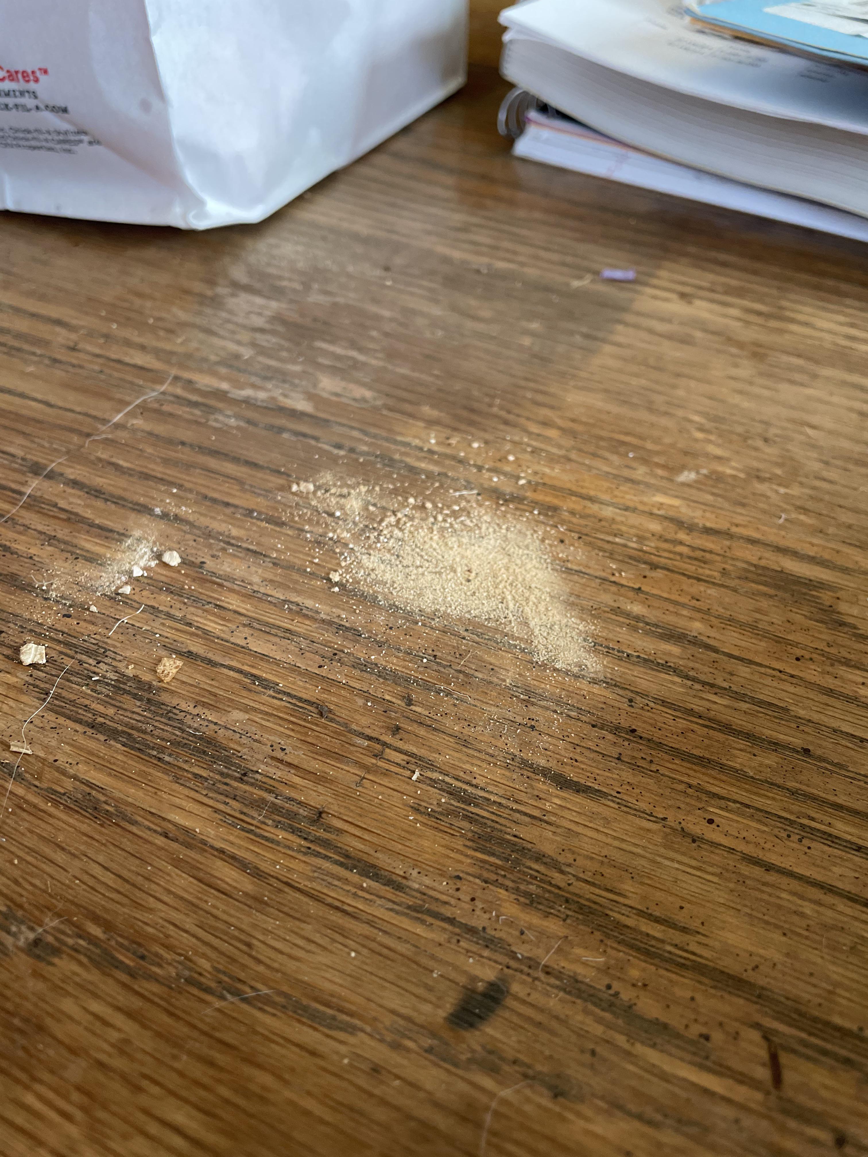 Sometimes in the morning I wake up and these these little dirt piles in my house. Has happened 3