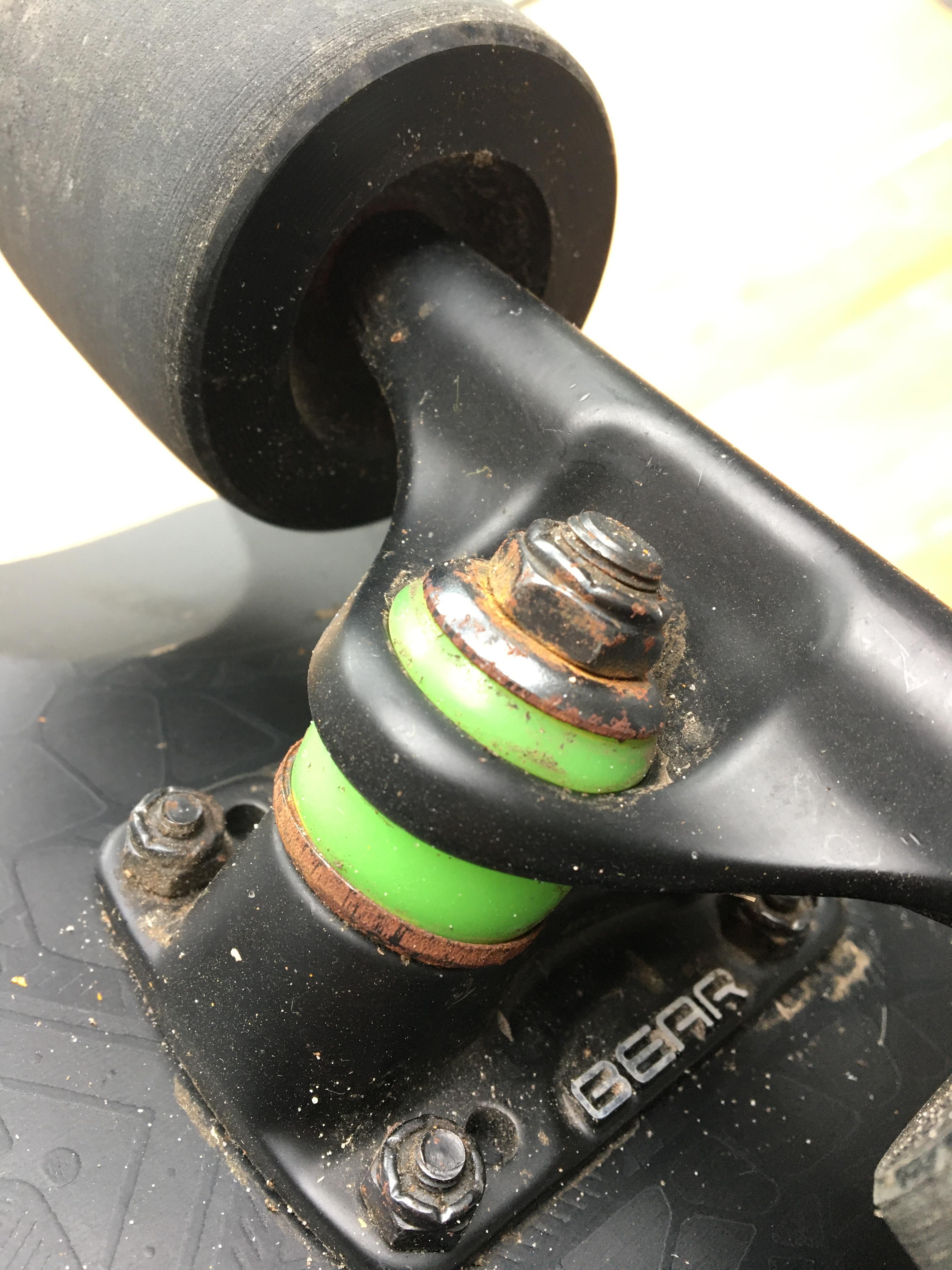 Is this amount of rust normall for boarding 1 day in the rain? I