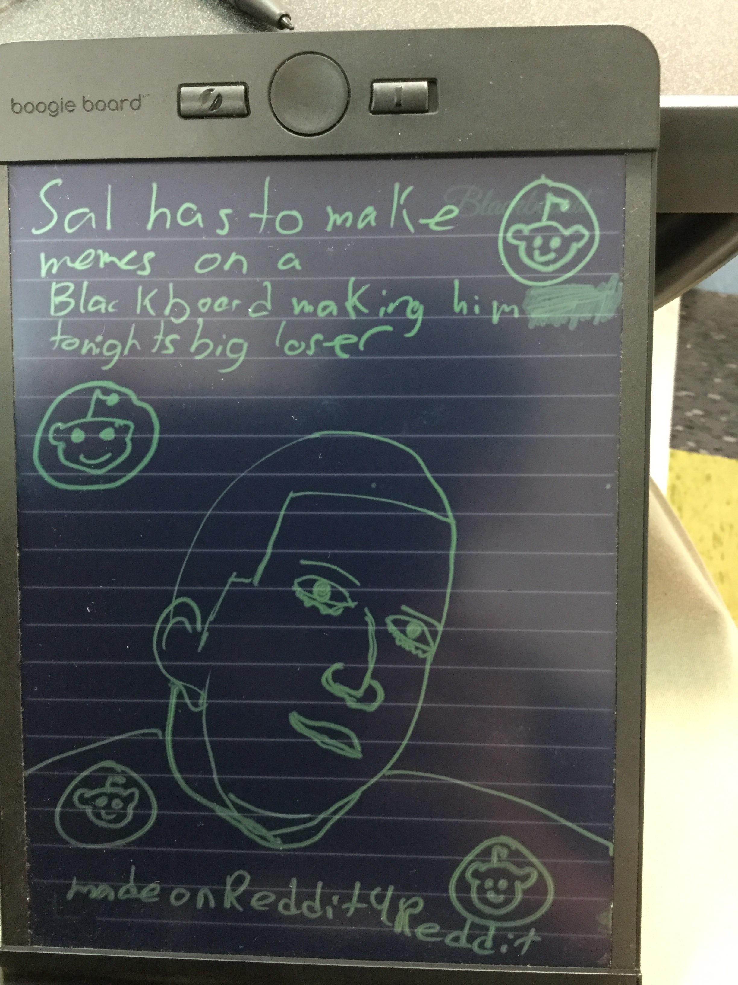 Sal on BlackBoard via /r/memes funny memes content