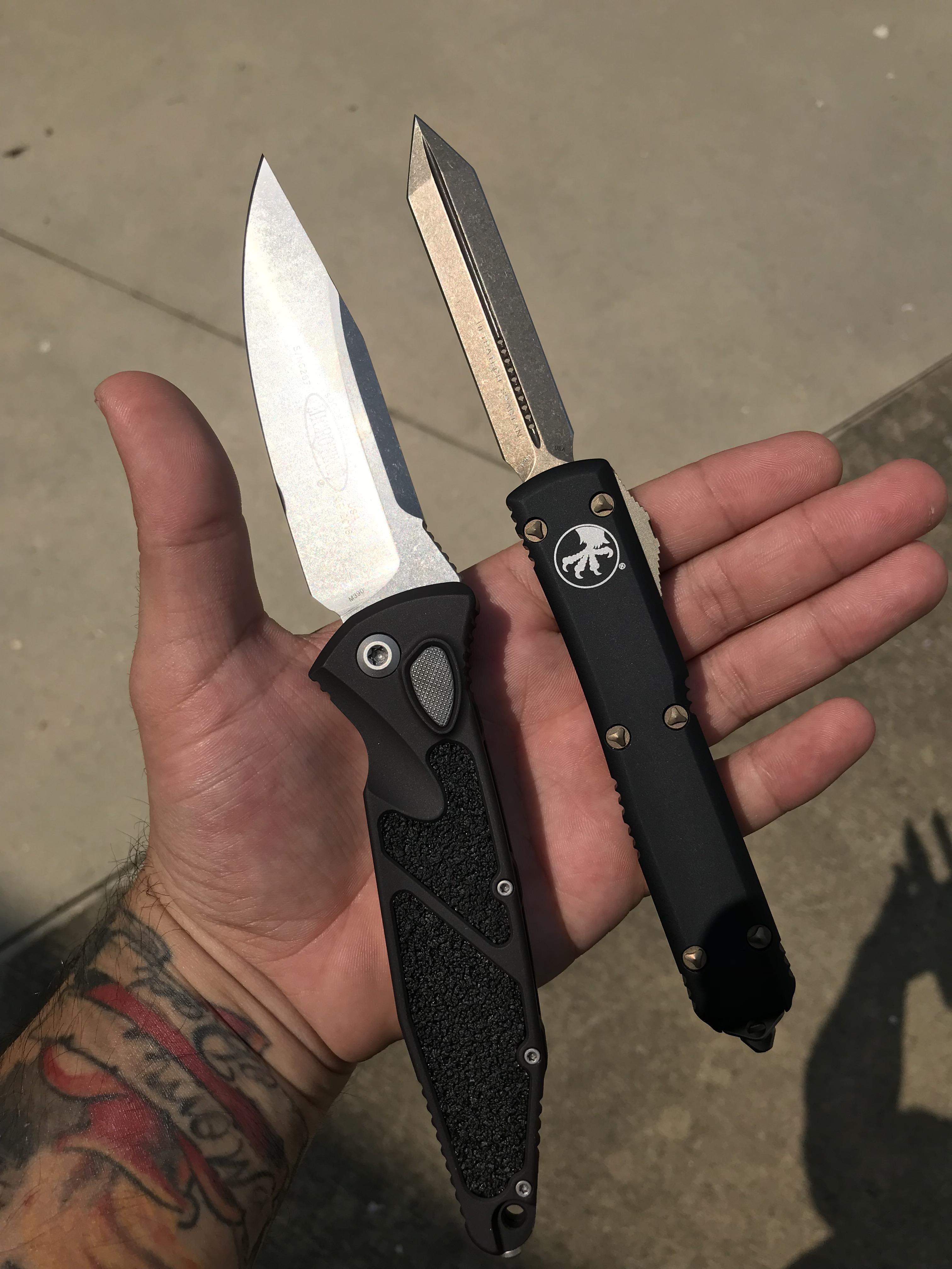 NKD x 2 Microtech Elite & Spartan Ultratech r/knives
