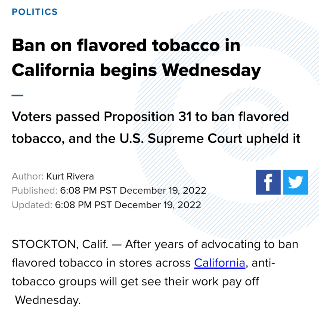 no more strawberry Swishers in California beginning tomorrow 😢 r