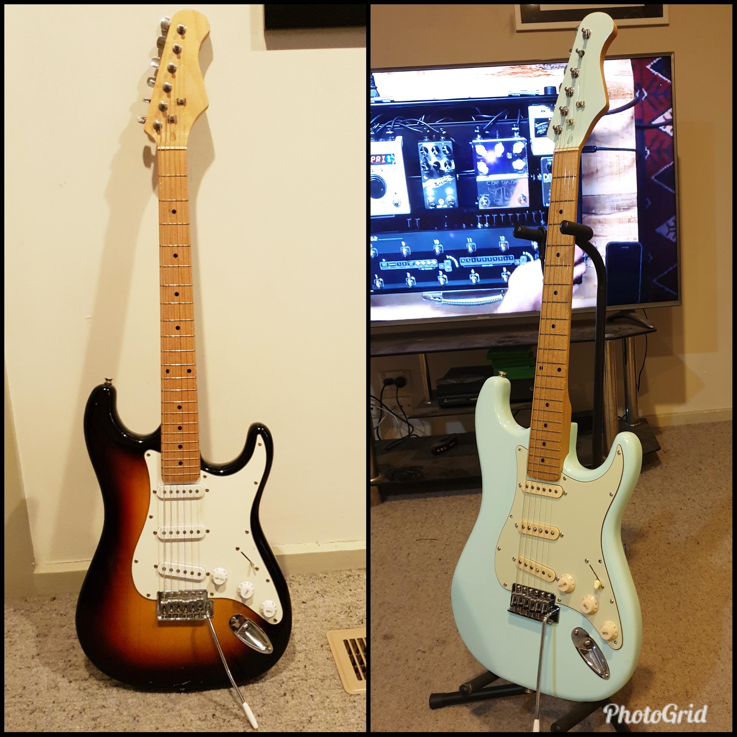 1st attempt at refinishing a guitar. r/guitars