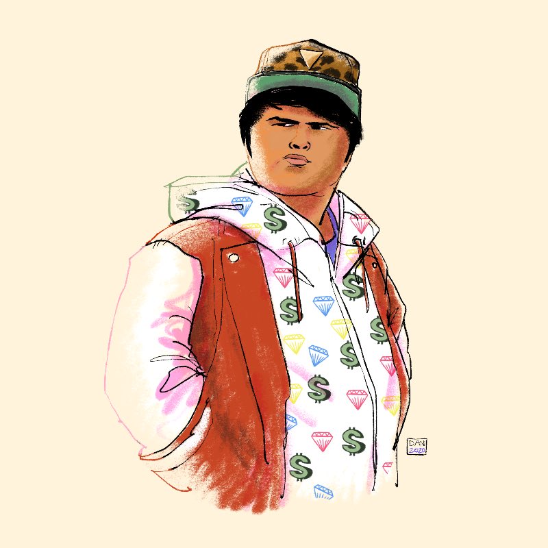 Ricky Baker original art r/TaikaWaititi