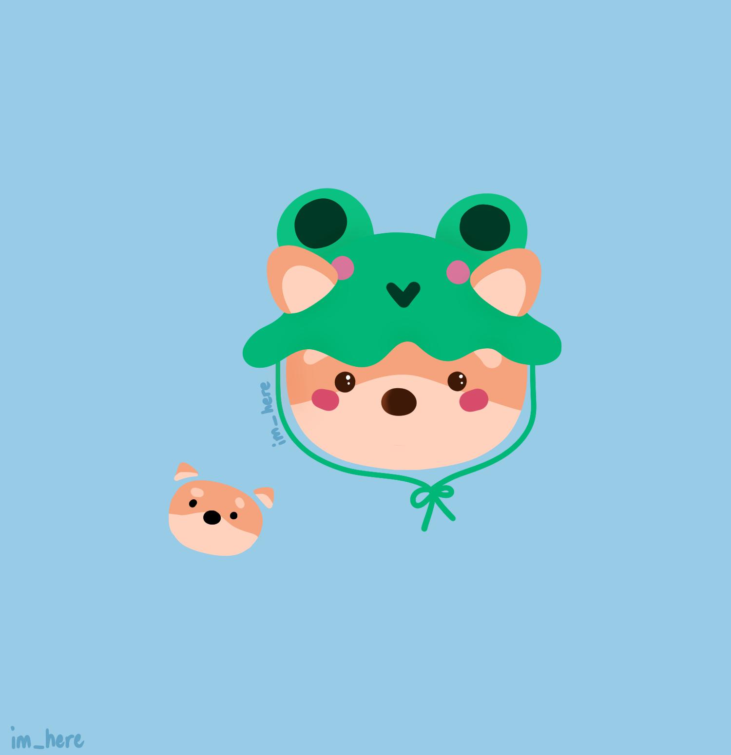 Dog wearing a frog hat 3 are open!] r/frogs