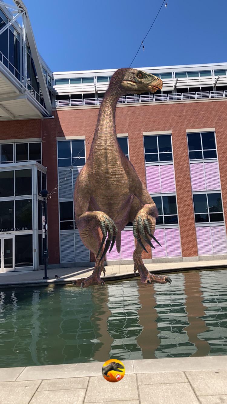 Therizinosaurus at the Indiana Canal Dinosaurs