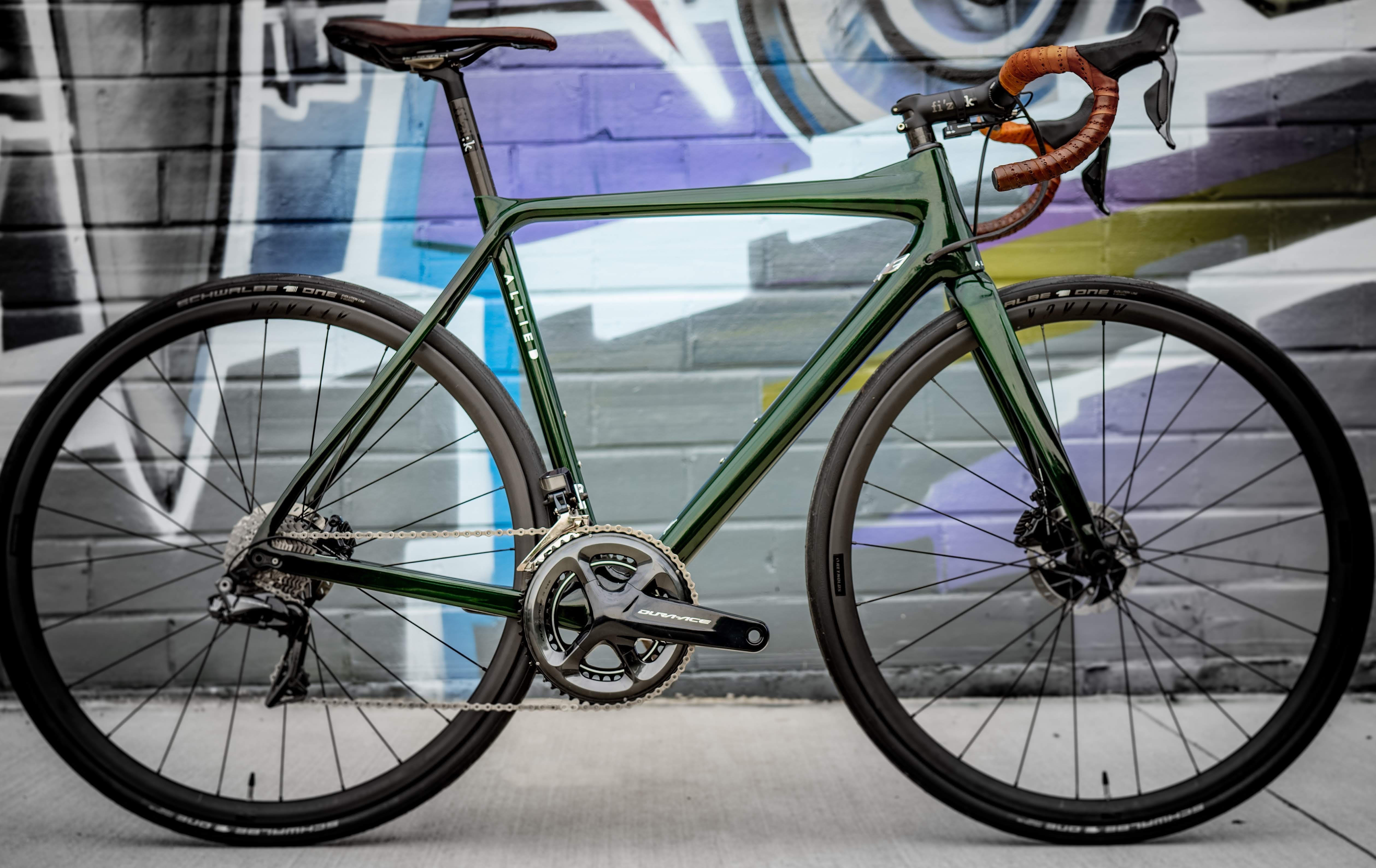 Translucent Emerald Green with Brown Tape + Saddle from Grafton Saddler