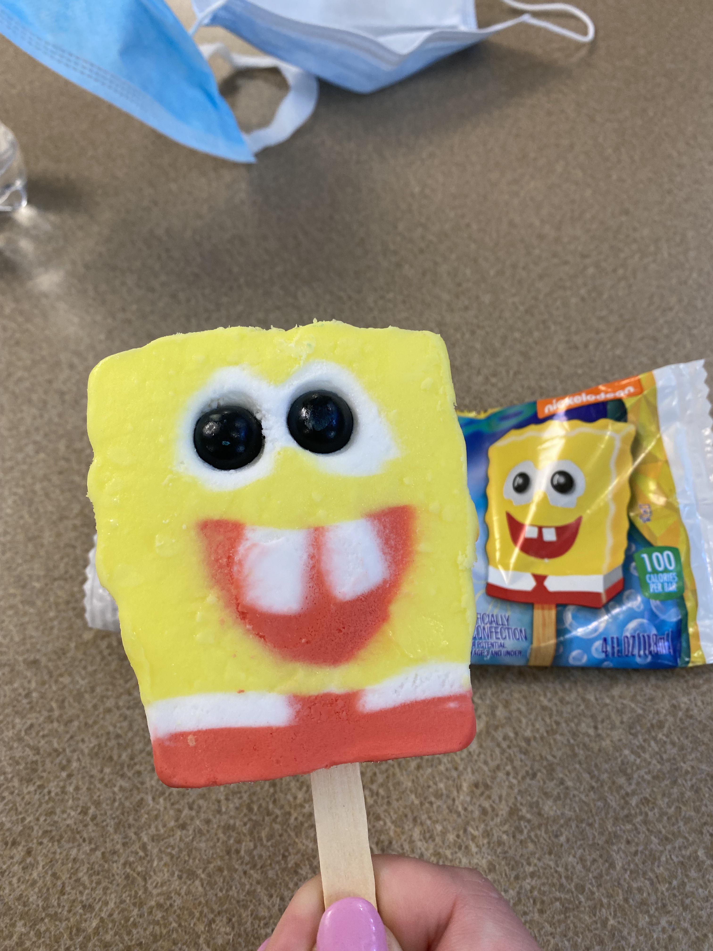 Perfect Spongebob Popsicle mildlyinteresting