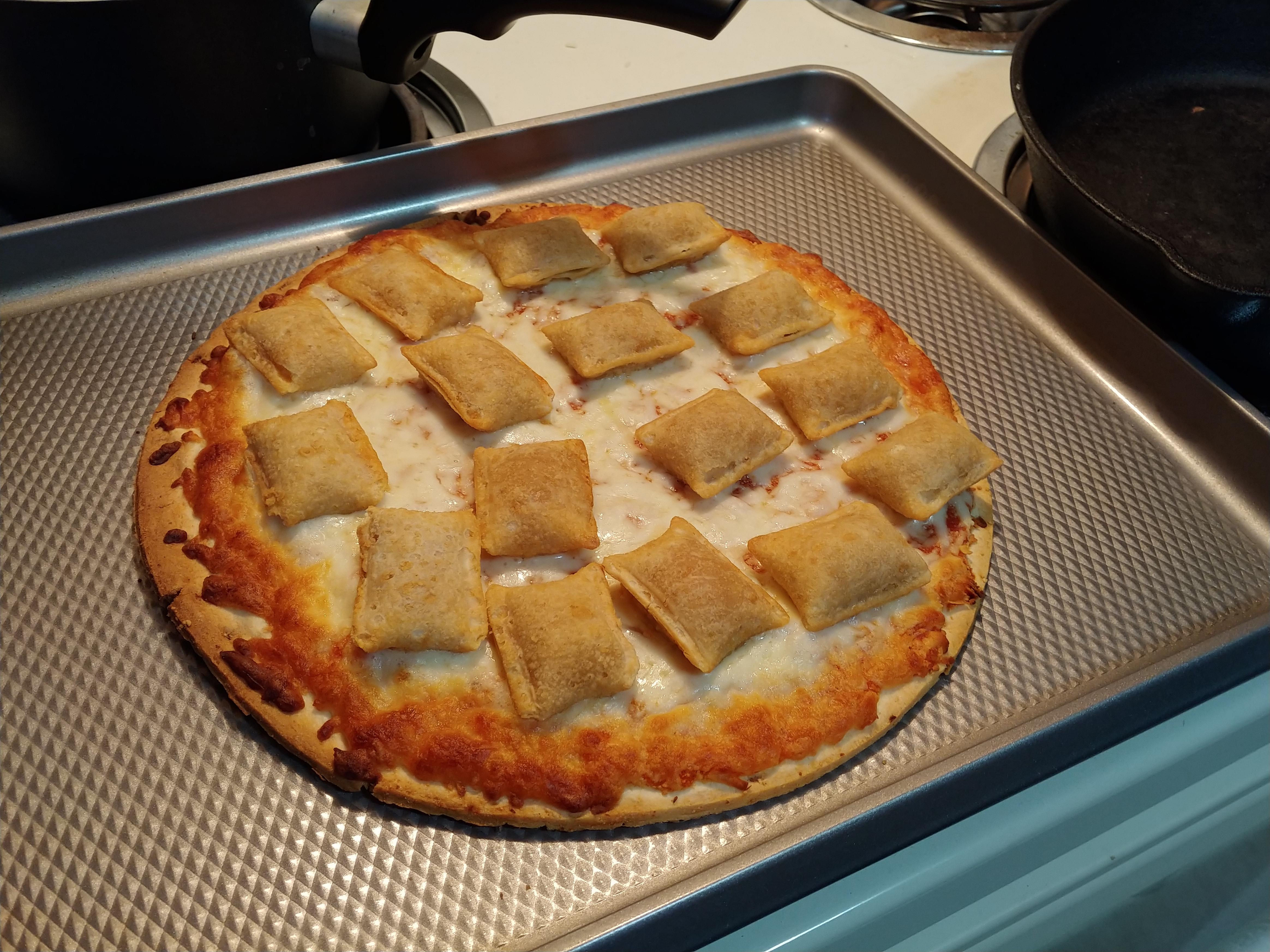 Pizza Rolls on Frozen Pizza r/shittyfoodporn