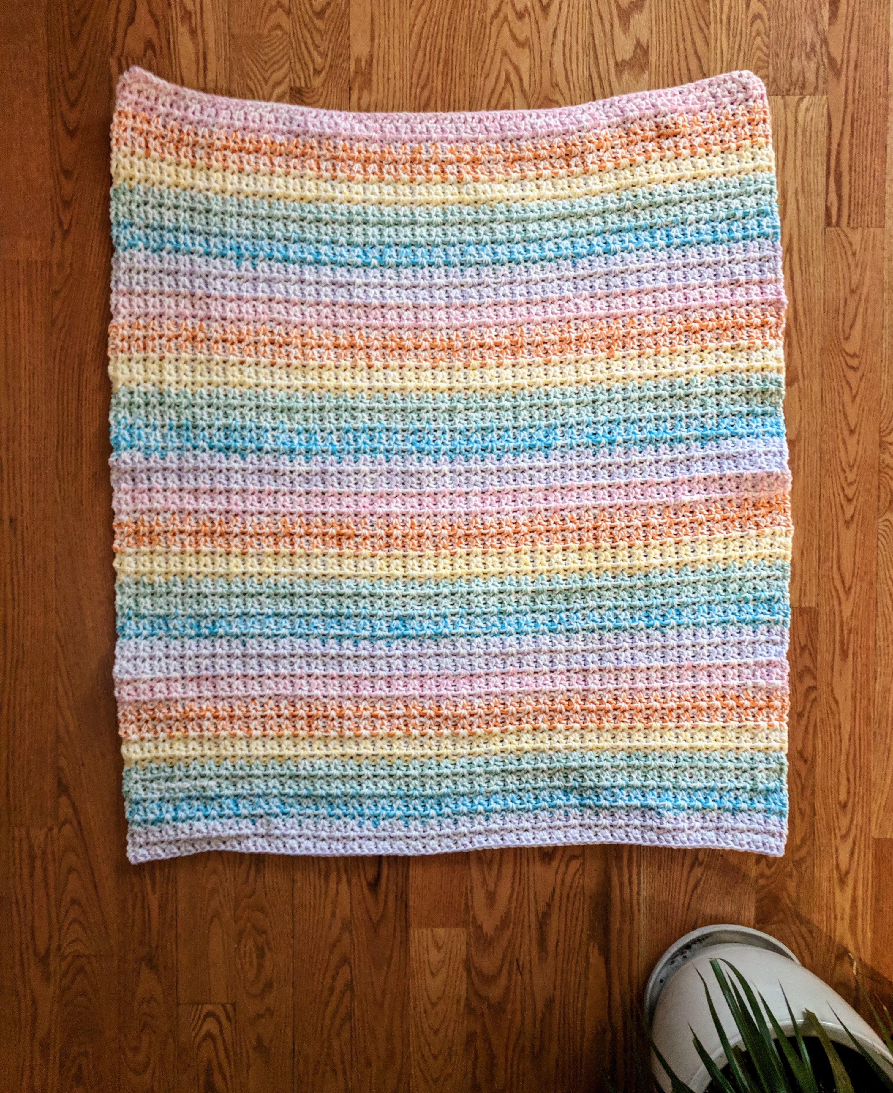 Pastel Rainbow baby blanket I made for a friend. r/RainbowEverything