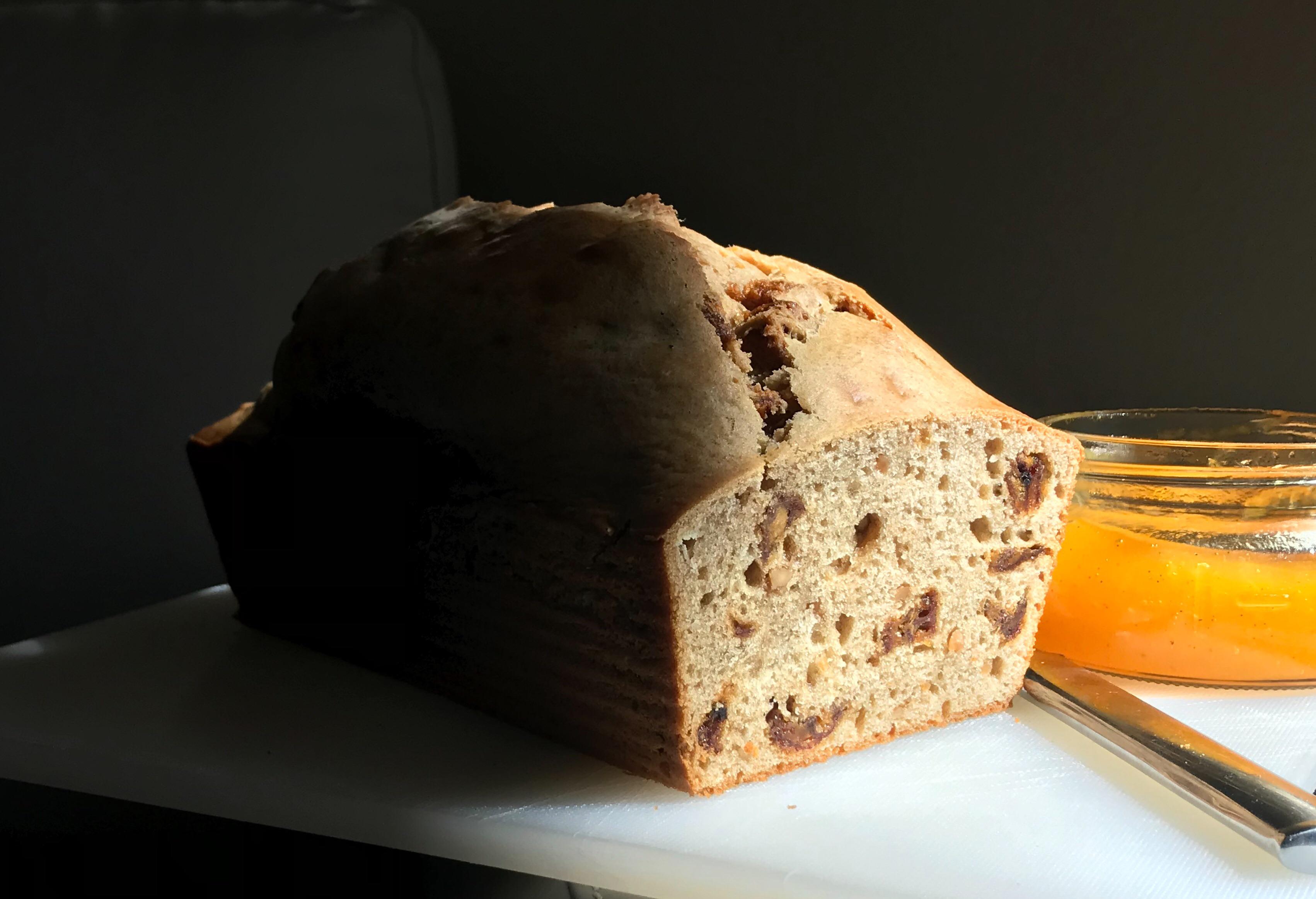 My latest. A peanut butter cake—from a DepressionEra recipe and studded with dried banana