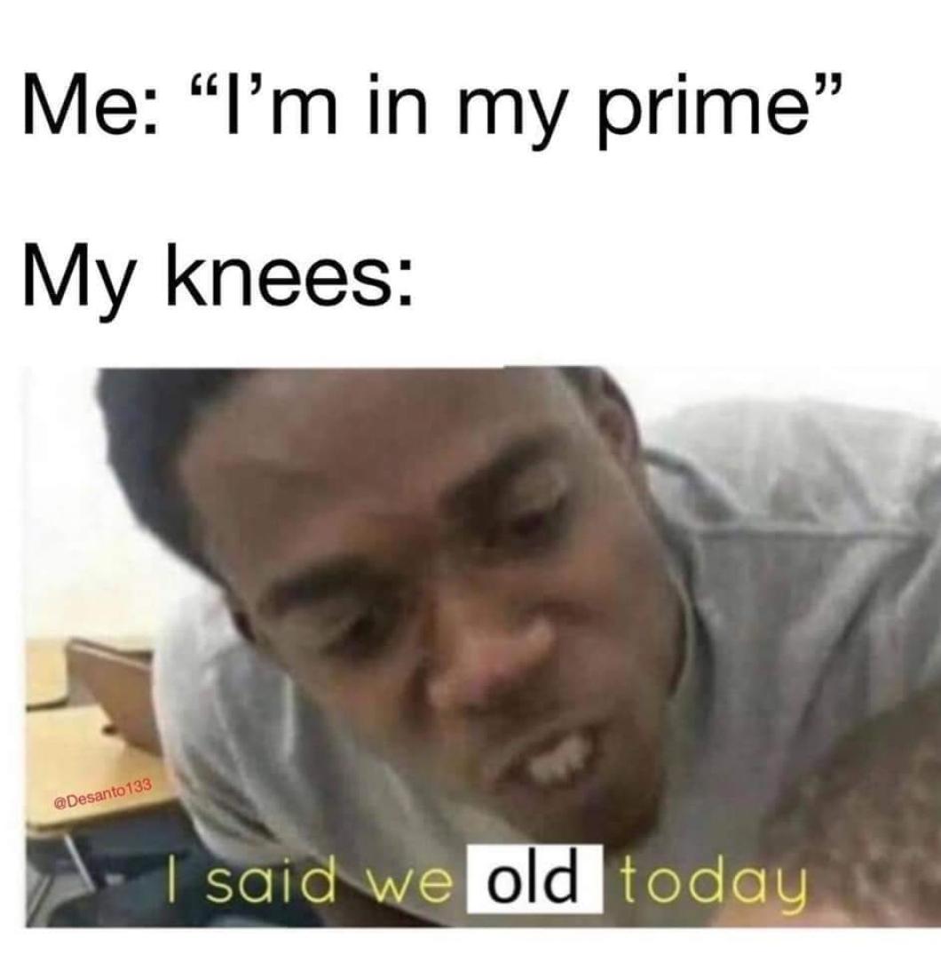My knee is messed up badly r/memes